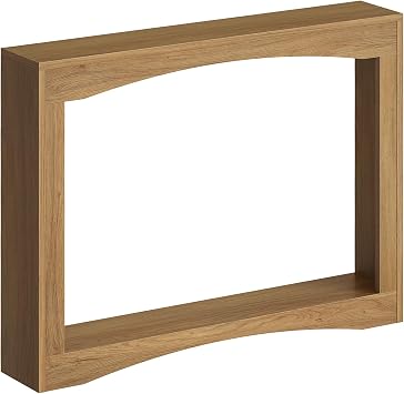 YATINEY Narrow Console Table, 5.9 Thin Entryway Table, Behind Couch Table for Small Spaces, Small Farmhouse Hallway Table, for Living Room, Hallway, Foyer, Light Walnut CT19VV