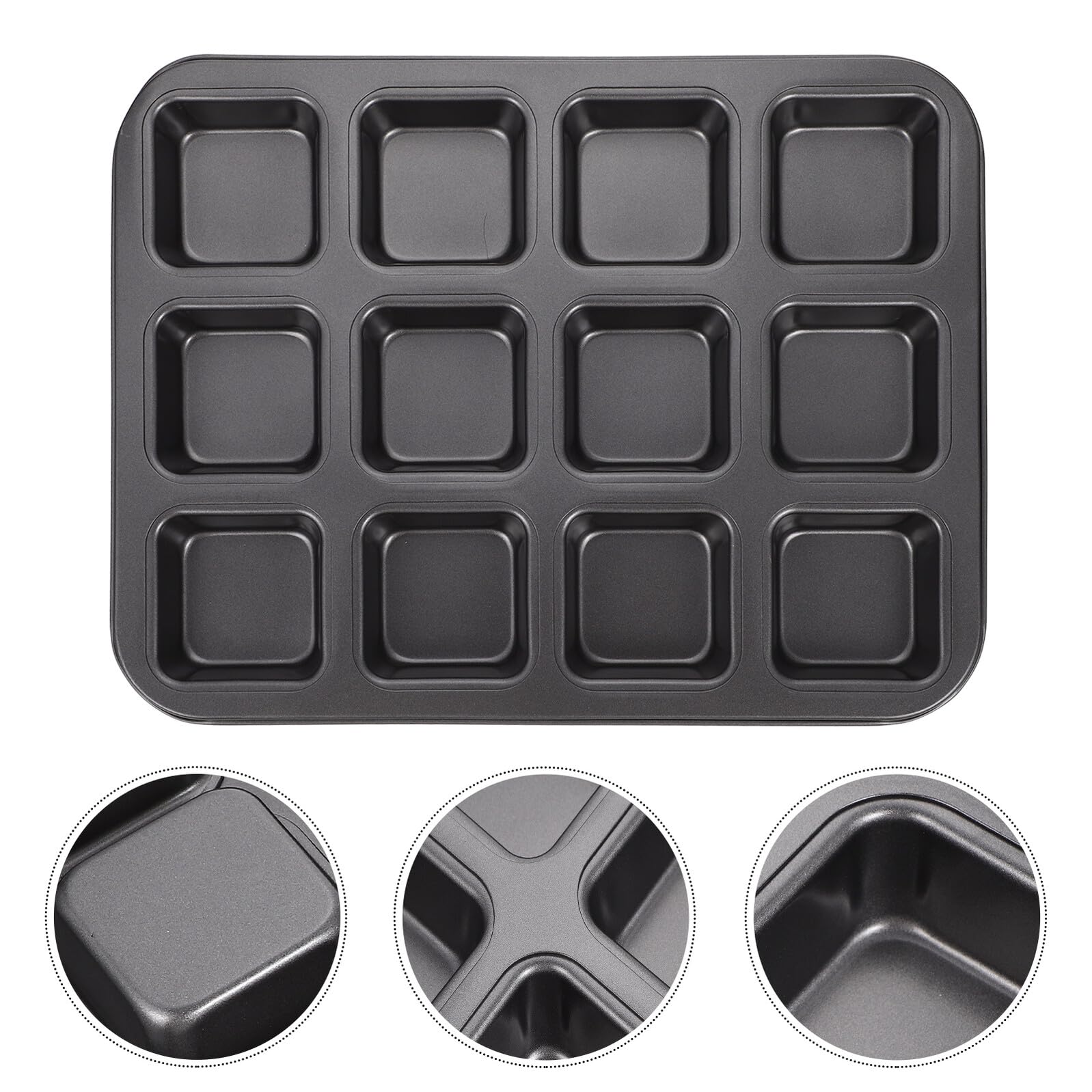 TOYANDONA Kohlenstoffstahl Antihaft mit Mehreren Gittern Backform Brownie