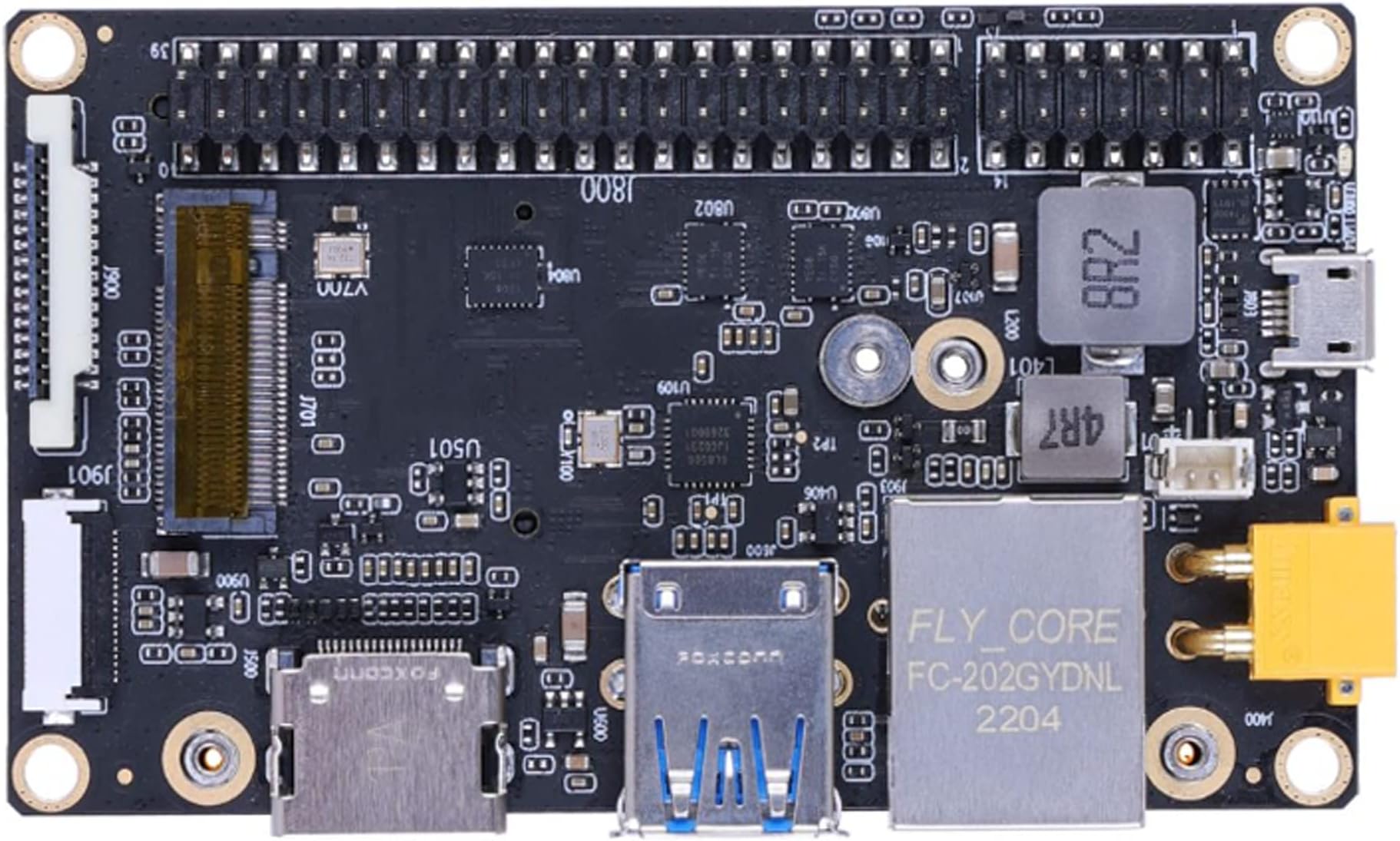 A603 Carrier Board for Jetson Orin NX/Nano 4X USB GbE M.2 Key M M.2 Key E 1 x CSI 9-20V DC