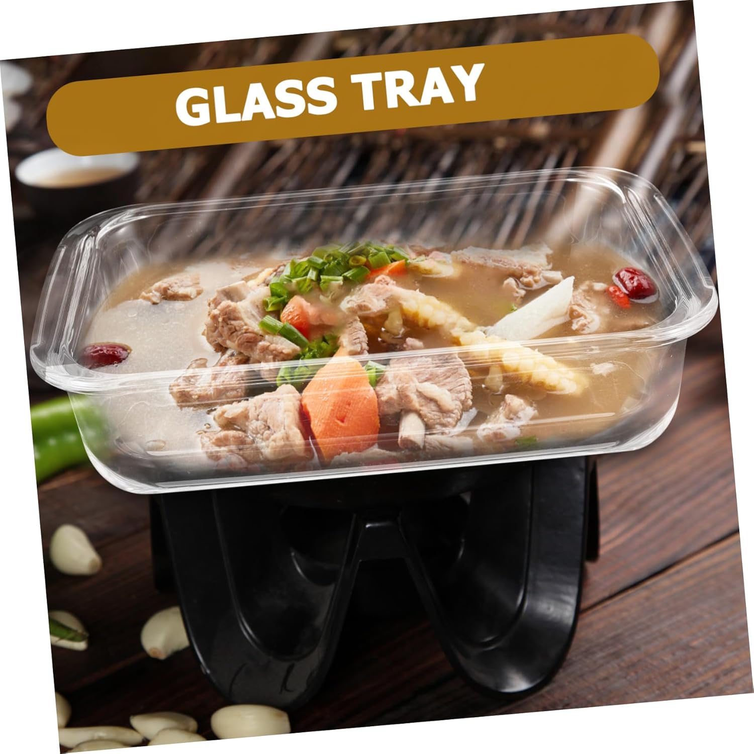 Zerodeko 2pcs Glass Casserole Dish Baking Pan Set Oven Roasting Pan Multi-purpose Bakeware for Desserts Lasagna Spaghetti Chicken