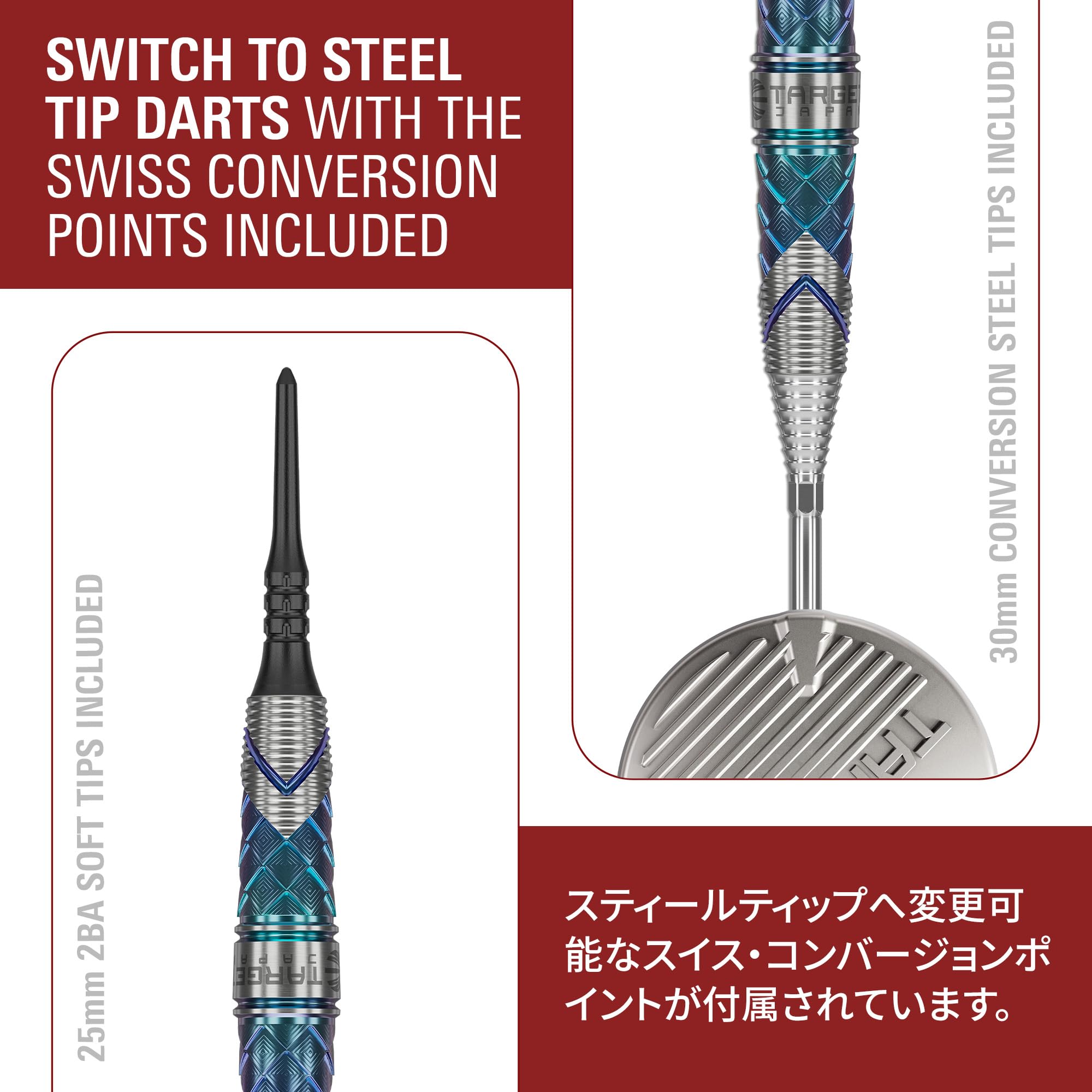 Target Japan Kaze Series Ceros 01 Soft Tip Darts with Kflex, 18G