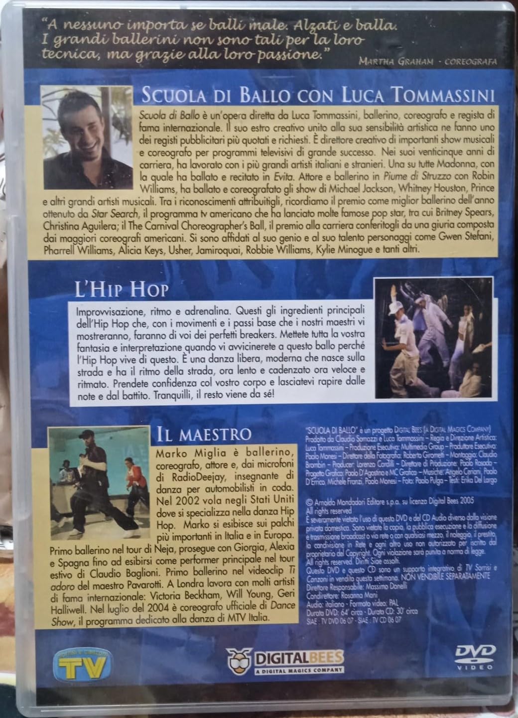 TeknoFilm - DVD + CD Audio - SCUOLA DI BALLO - HIP HOP (2005) - TV SORRISI E CANZONI