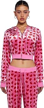 Dolls Kill Loyal Maneater Velour Track Jacket by Sugar