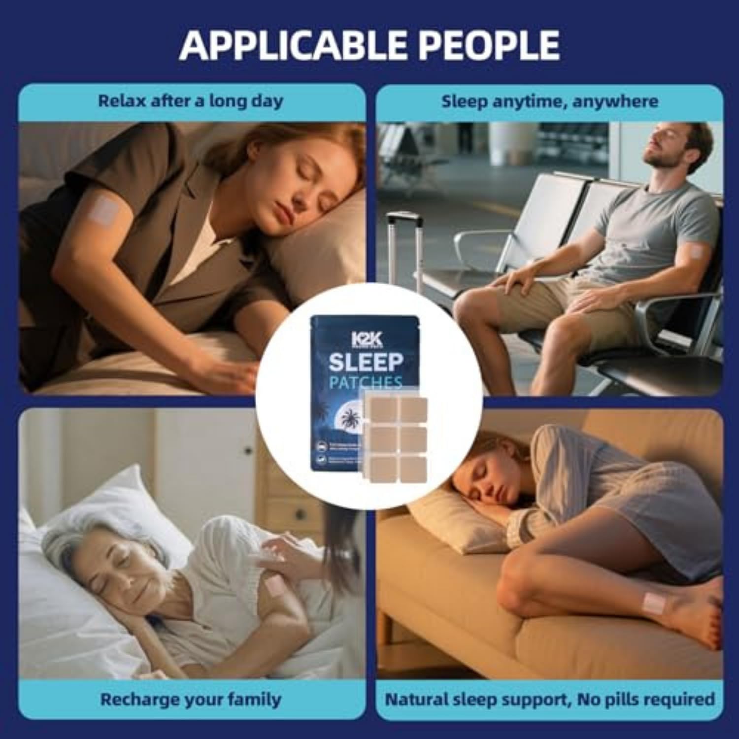 Original Sleep Patches for Adults Extra Strength | Easy-to-Apply Sleep Patch with Melatonin & Valerian | Relax & Wake Up Refreshed | Long-Lasting Night Comfort for Men & Women | 30 Patches — Amazon image 7