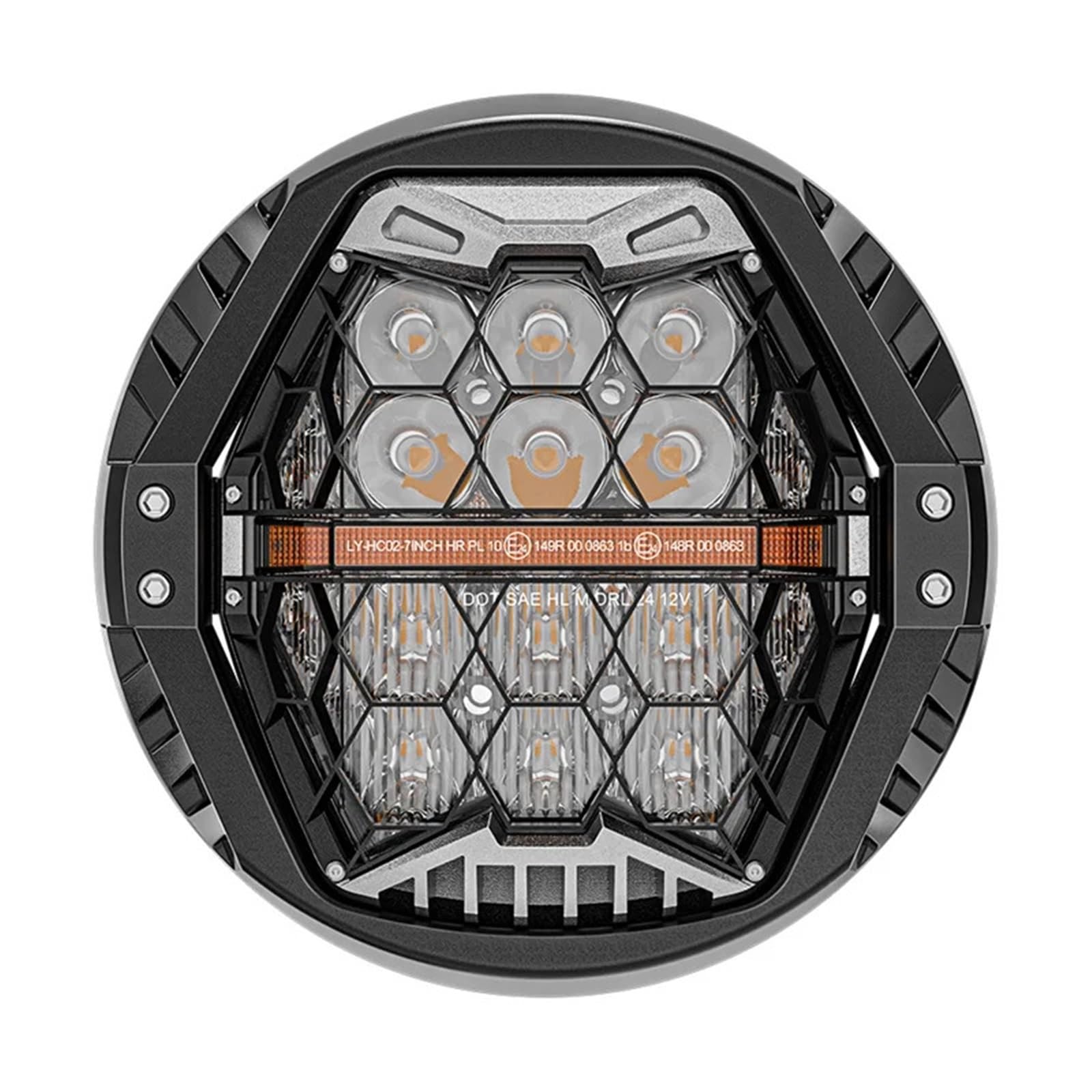 Projecteur avant LED 5.75 pouces de qualité supérieure avec DRL ambre pour Dyna - 8