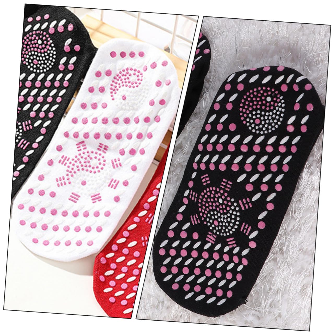 GALPADA 6 Pares Calcetines Térmicos Autocalentables Cálidos y Suaves para Hombres y Mujeres Invierno Autocalentamiento Transpirable para Camping y Esquí