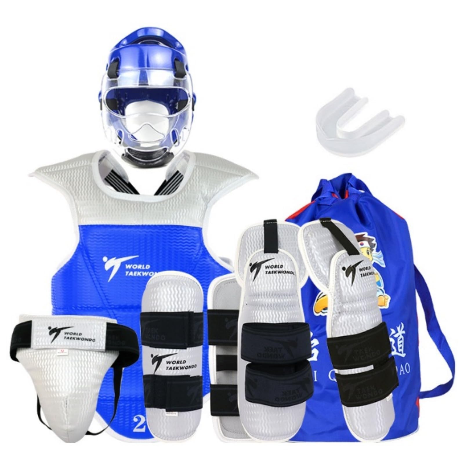 9 pz Taekwondo Sparring Gear Set Ultimate Head Chest Protective Gear Arm Guards Inguine per Bambini Giovani Adulti Taekwondo Karate MMA Formazione
