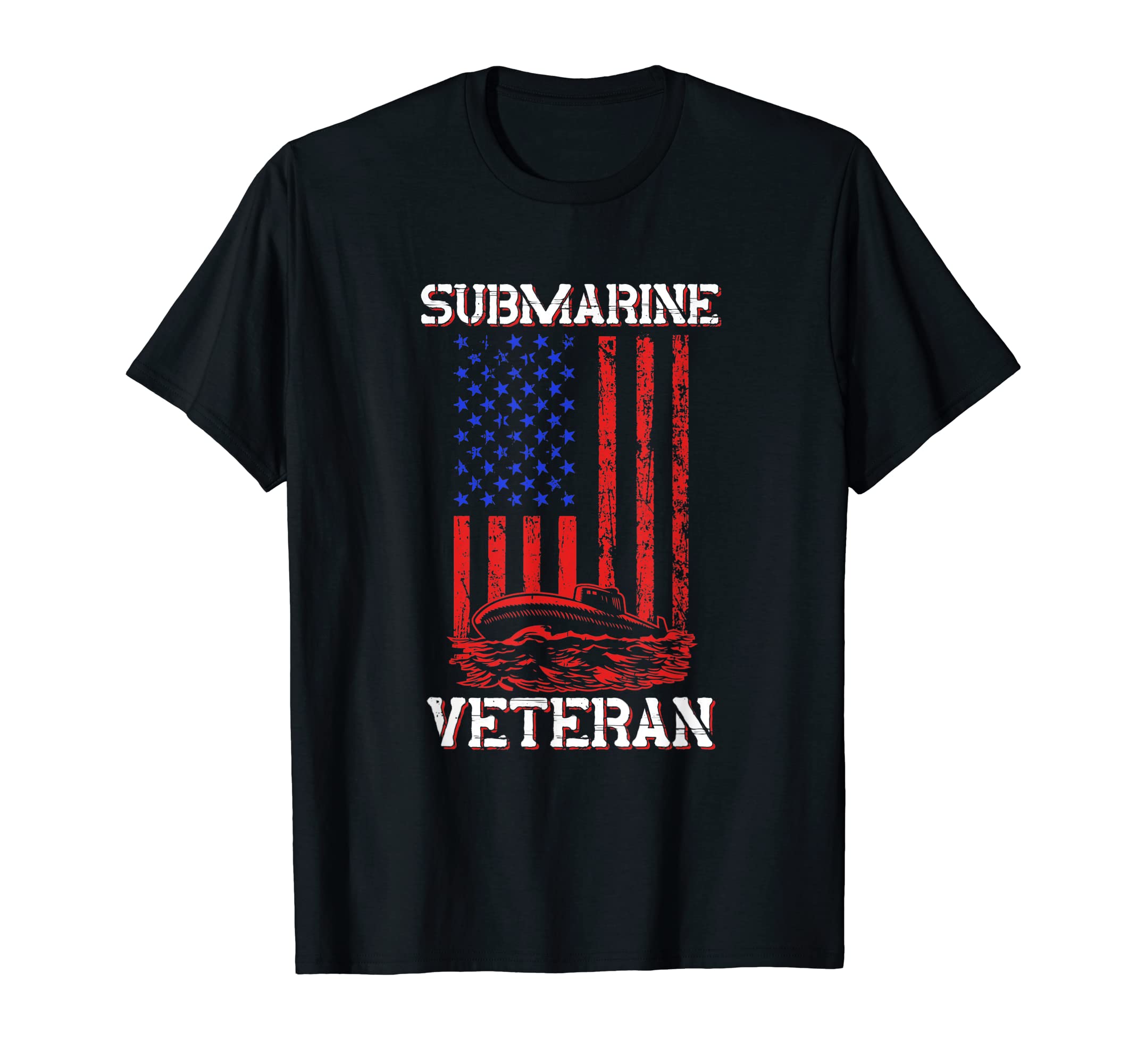 Submarine Veteran Flag Patriotic Sub Service Submariner T-Shirt