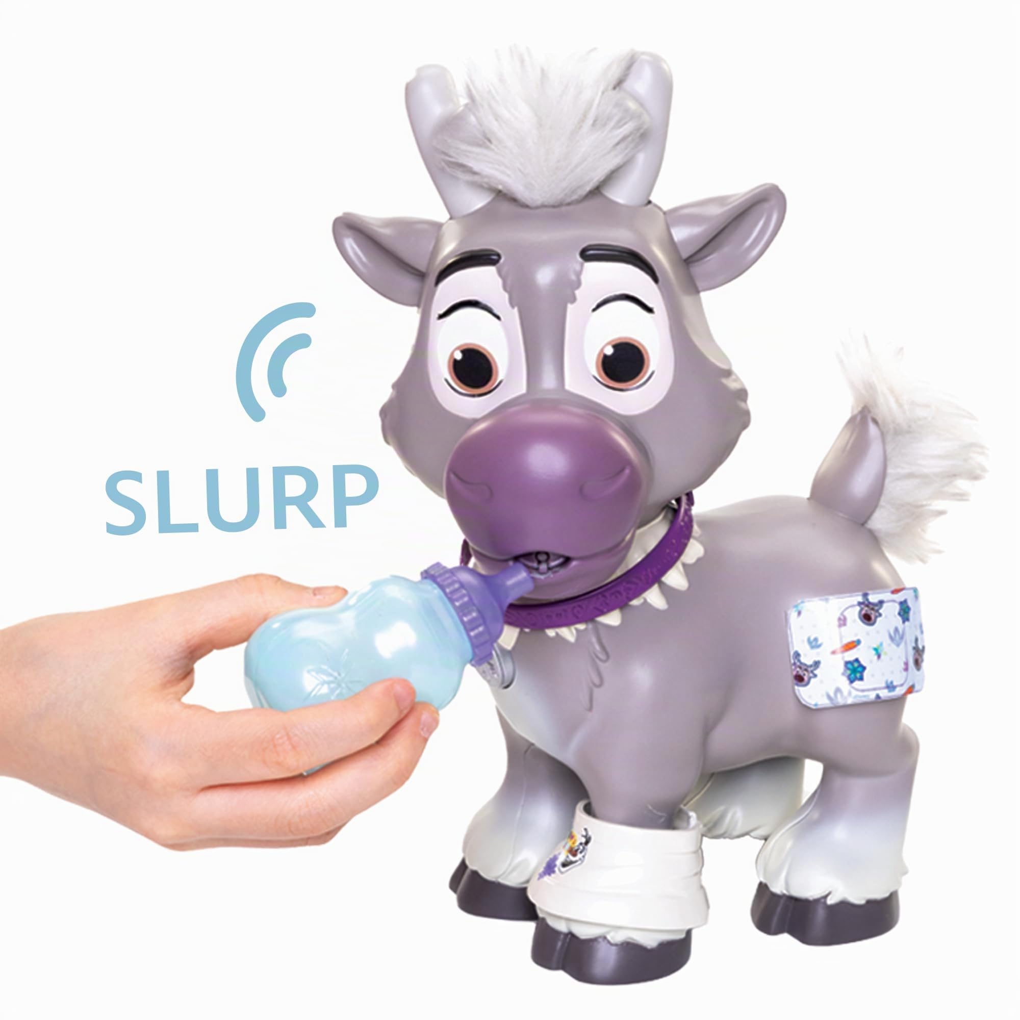 Disney Frozen Frozen Sven Care Kit con Accessori - Alto 22 cm, Include Borsa da Viaggio e Set del Dottore, Dai 3 Anni in su, Batterie incluse