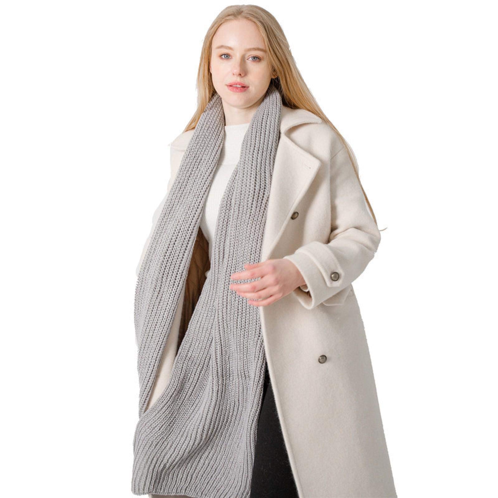 Bufanda Mujer Chal Abrigos Chales Hombre Otoño E Invierno Bufanda De Lana De Color Sólido Amantes De Hombres Y Mujeres Chal De Cuello De Lana Extendido