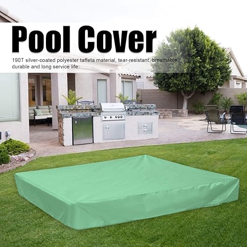 Miniatura 9 de Fydun Swimming Pool Cover S Sandbox Garden Backyard Waterproof Cover Red 200X200X20 Cm Wide Range of Uses (120 * 120 * 20cm)