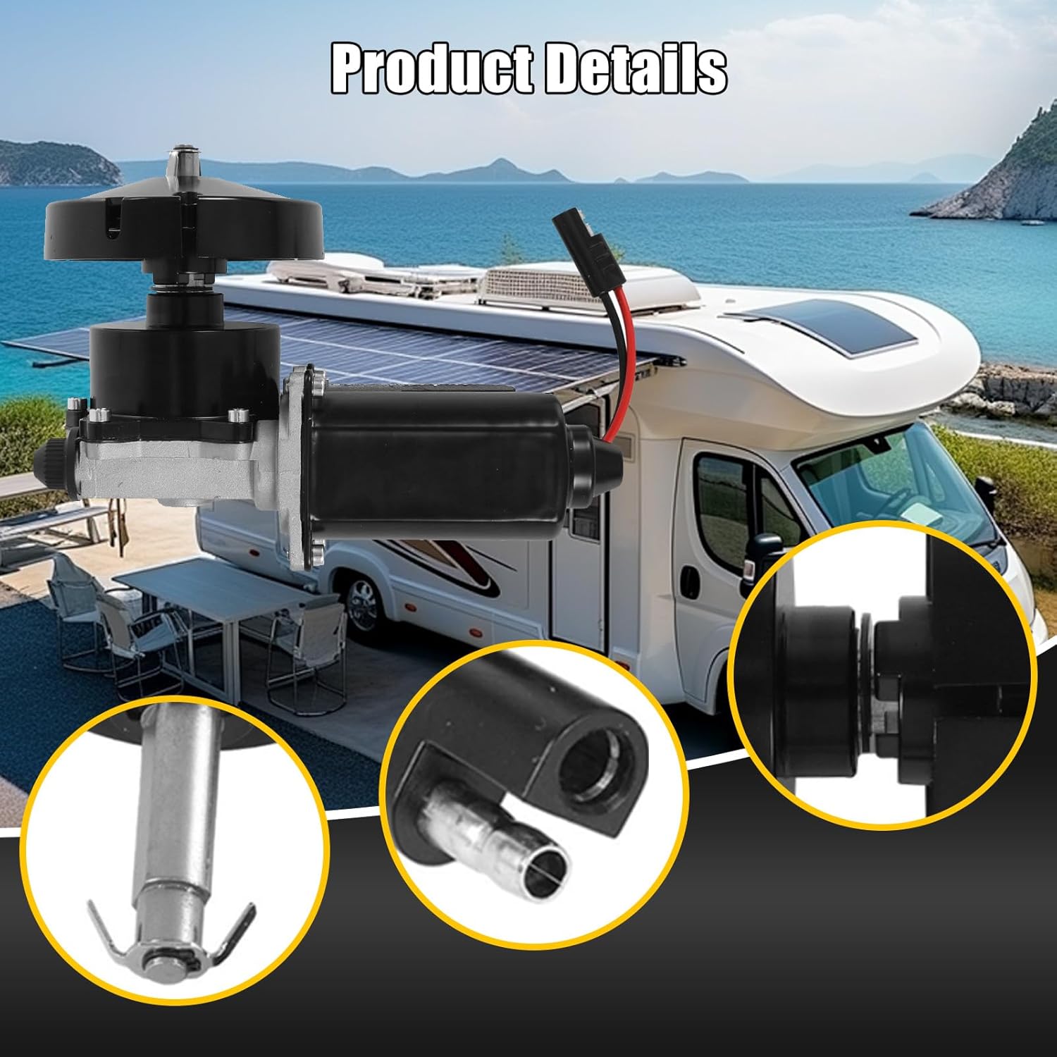 3317084.000U RV Awning Motor Replacement for Dometic 9200 Series Power Awnings, for Dometic Awning Tubes 925xx 926xx 927xx, Replaces 3316605.017 3316605.001