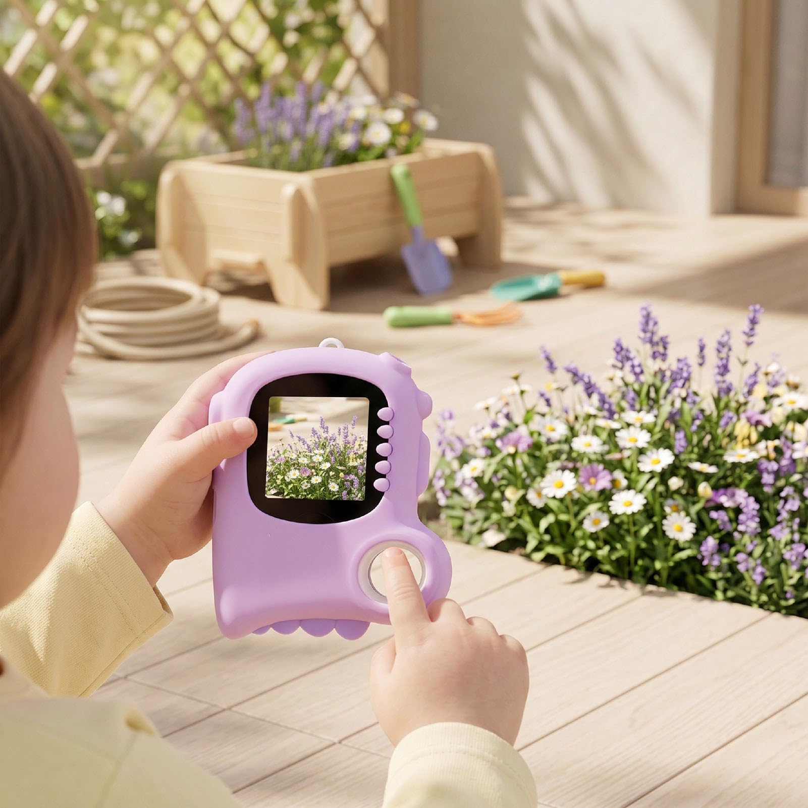 AMONIDA Microscopio Digitale per Bambini Microscopio USB Portatile Ingrandimento 1000X con Schermo da 2 Pollici 8 Luci LED per Apprendimento Scientifico Regalo Educativo