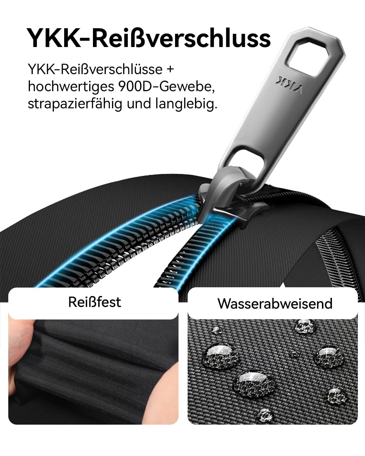 CROSSGEAR 17,3 Zoll Rucksack Herren mit Entlastenden Schultergurten, 30l Laptop Rucksack, Wasserdichter Laptoptasche mit YKK-Reißverschlüssen für Arbeit, Business, Reisen and Schule, Schwarz