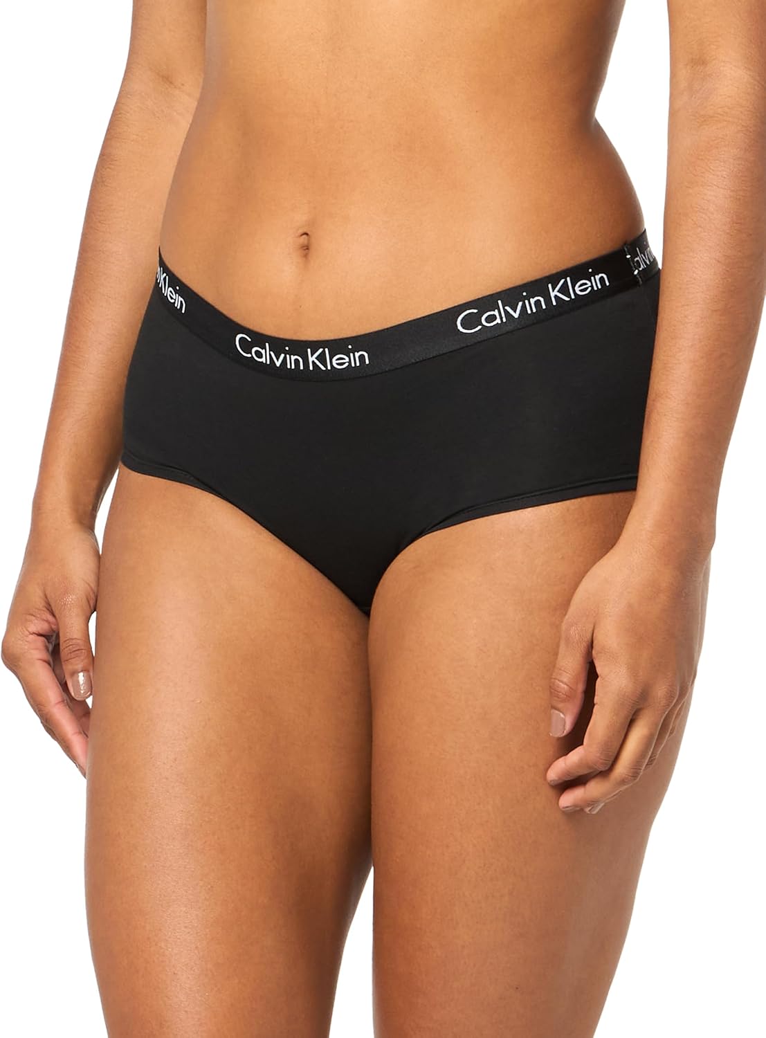 Calvin Klein womens Motive Cotton Boyshort Panties, 3 Pack - Image 2