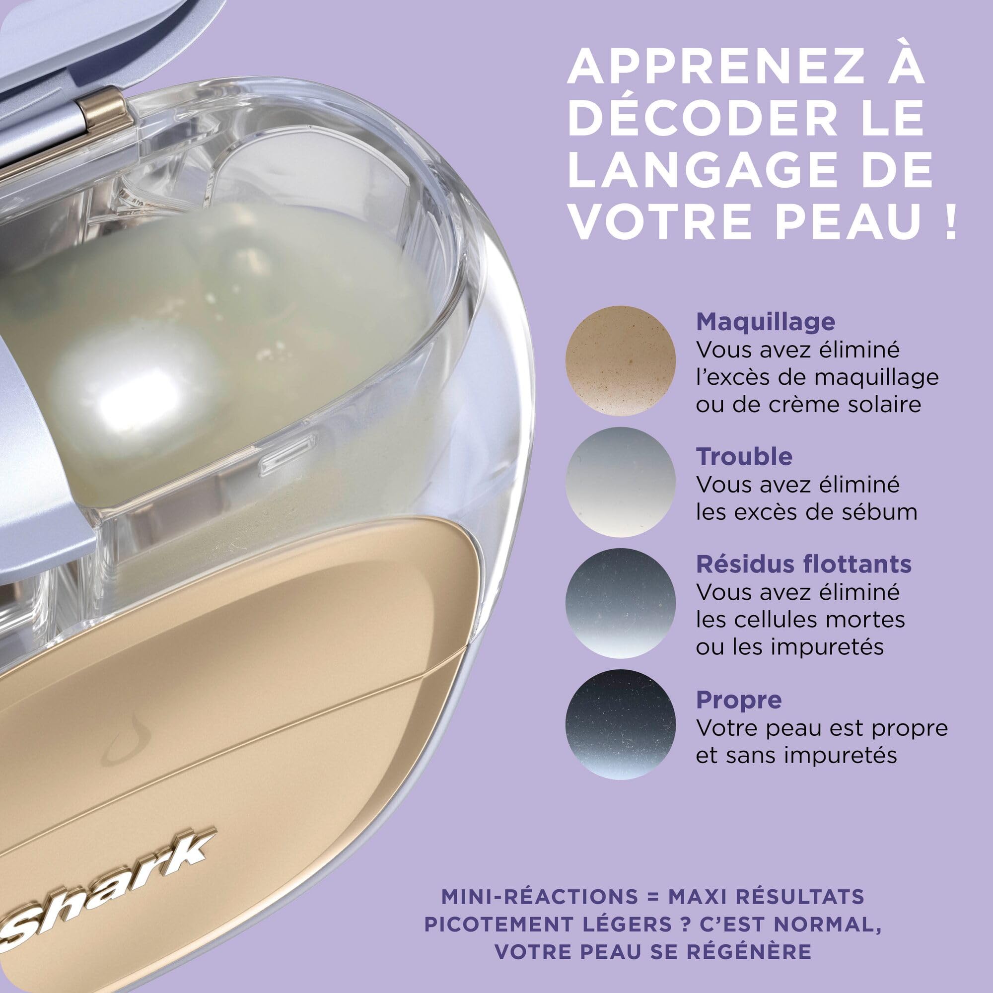 Shark FacialPro Glow, Appareil de soin du visage hydrofacial FH320EUBK | Nettoie, hydrate et decongestion, éclat visible en 10 min, Développé par des dermatologues