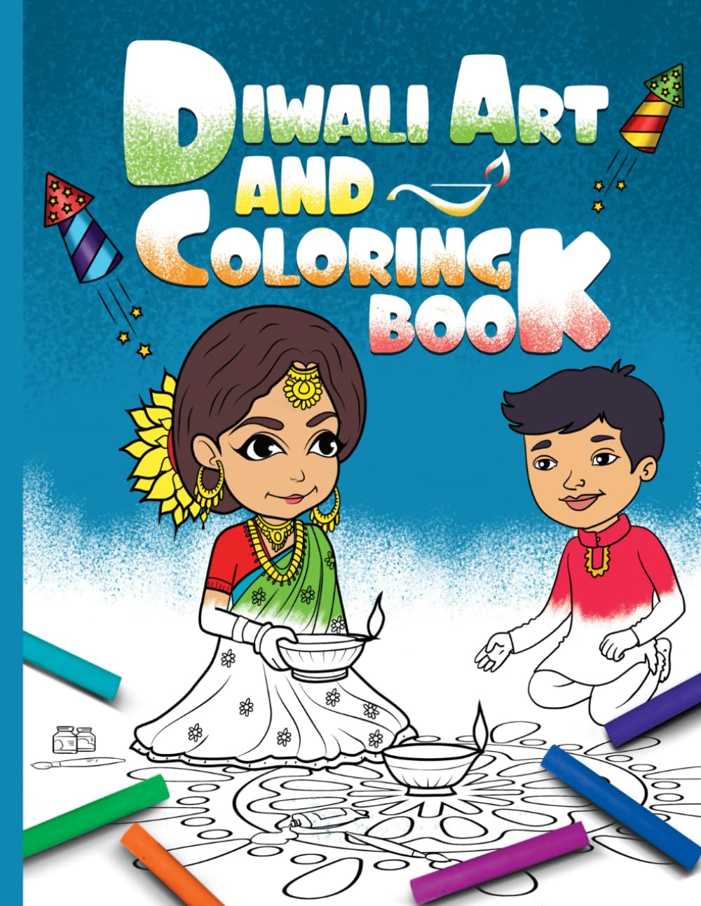 Diwali Art and Coloring Book