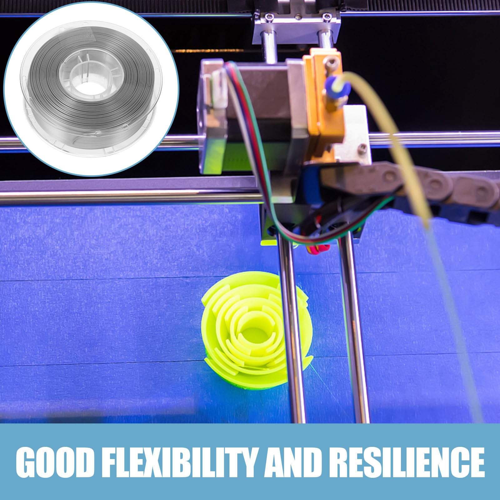 75 Pla Filament für 3d-drucker, Silber, 3d-druck