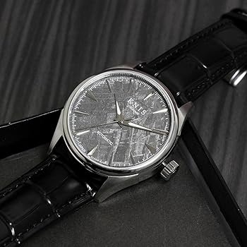 Amazon.co.jp: KNIS ニス メテオライト 隕石 日本製 自動巻き 腕時計