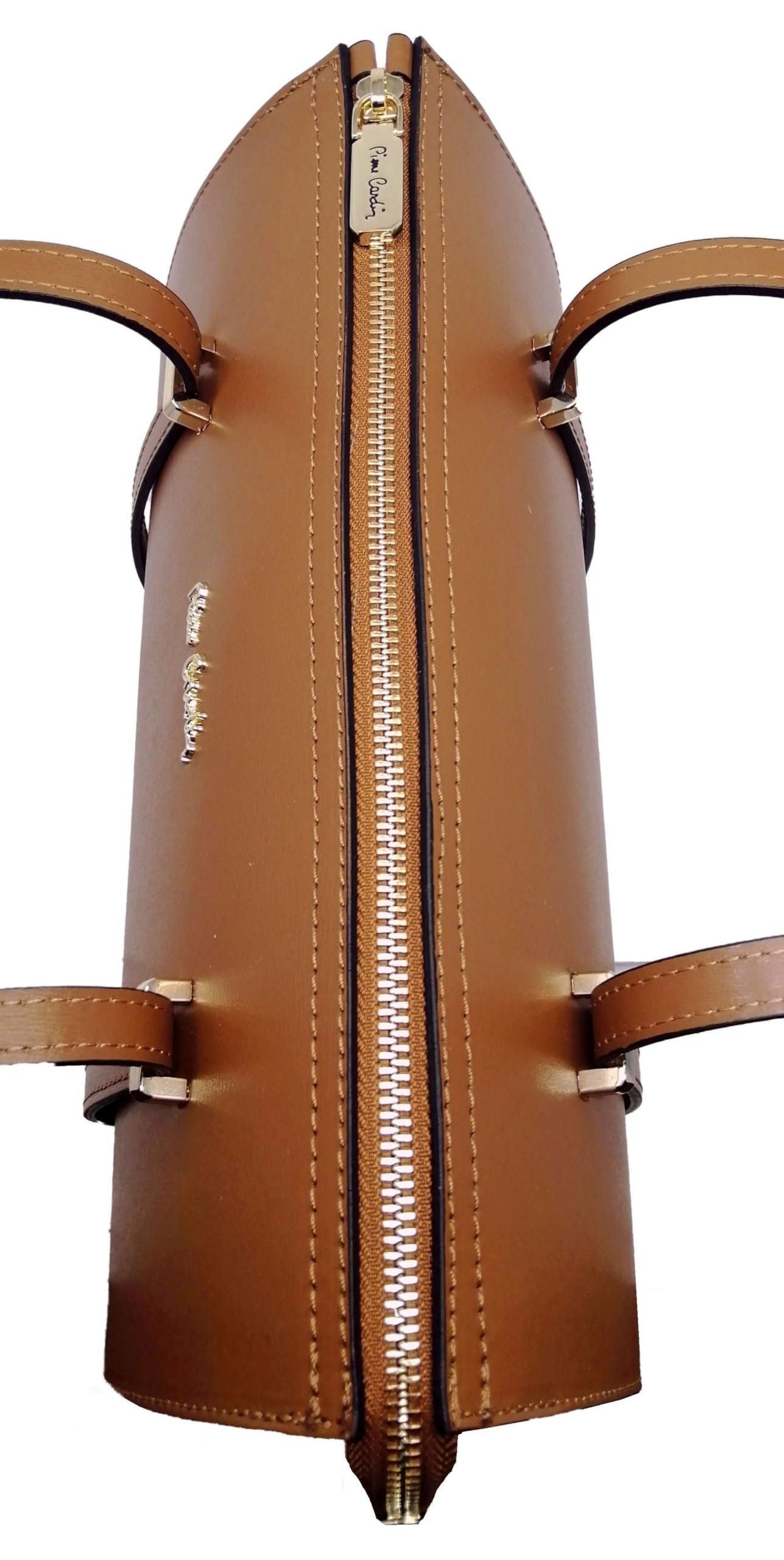 Pierre Cardin Bolso de mujer, piel auténtica, grande, Shopper, fabricado en Italia, de hombro, multifunción, elegante, bolso de mujer, bolso de hombro, multifunción, bolsos de mujer, de hombro