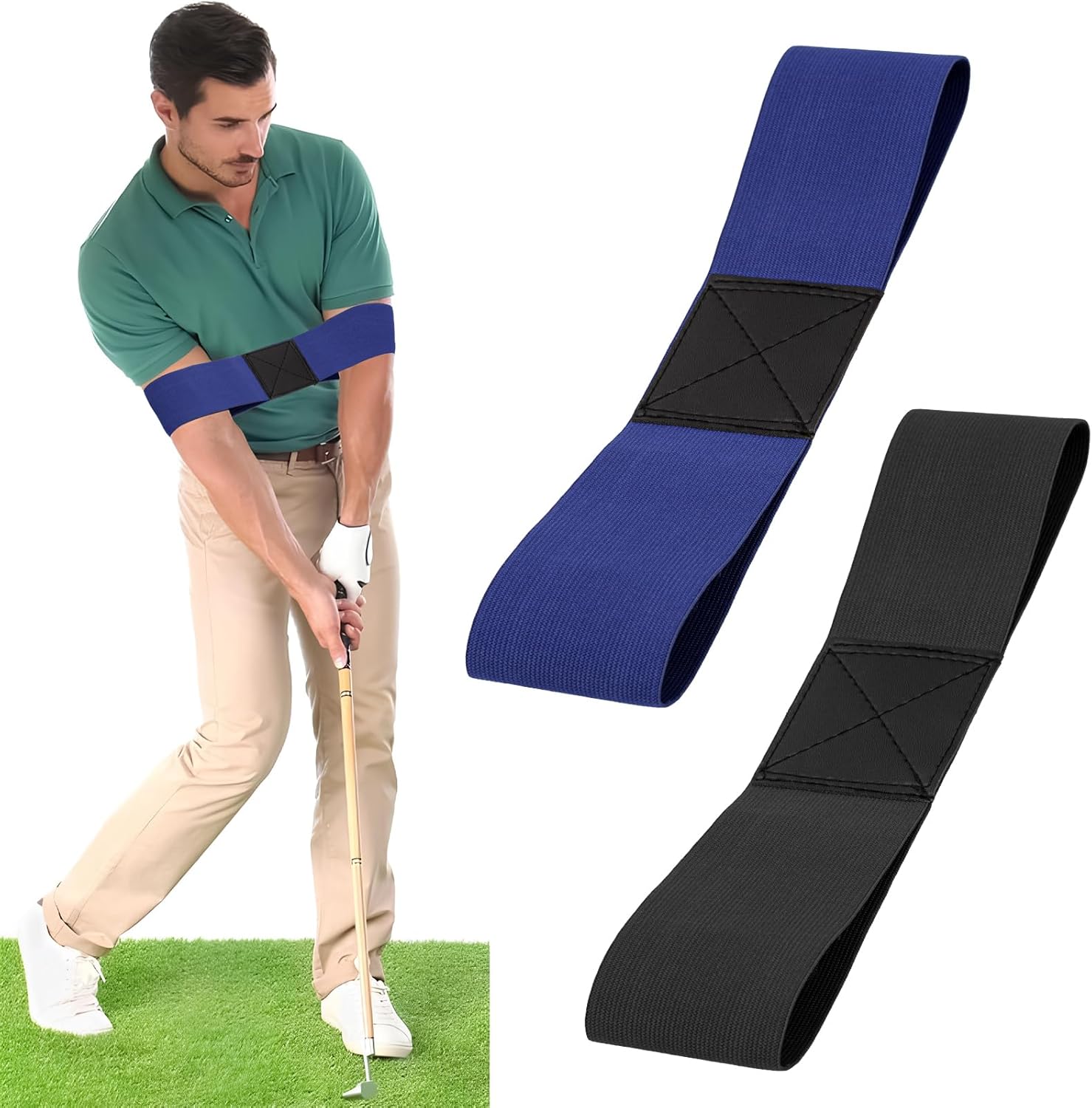 2 Pack Golf Swing Trainer, Golf Training Aid Posture Correction for ...