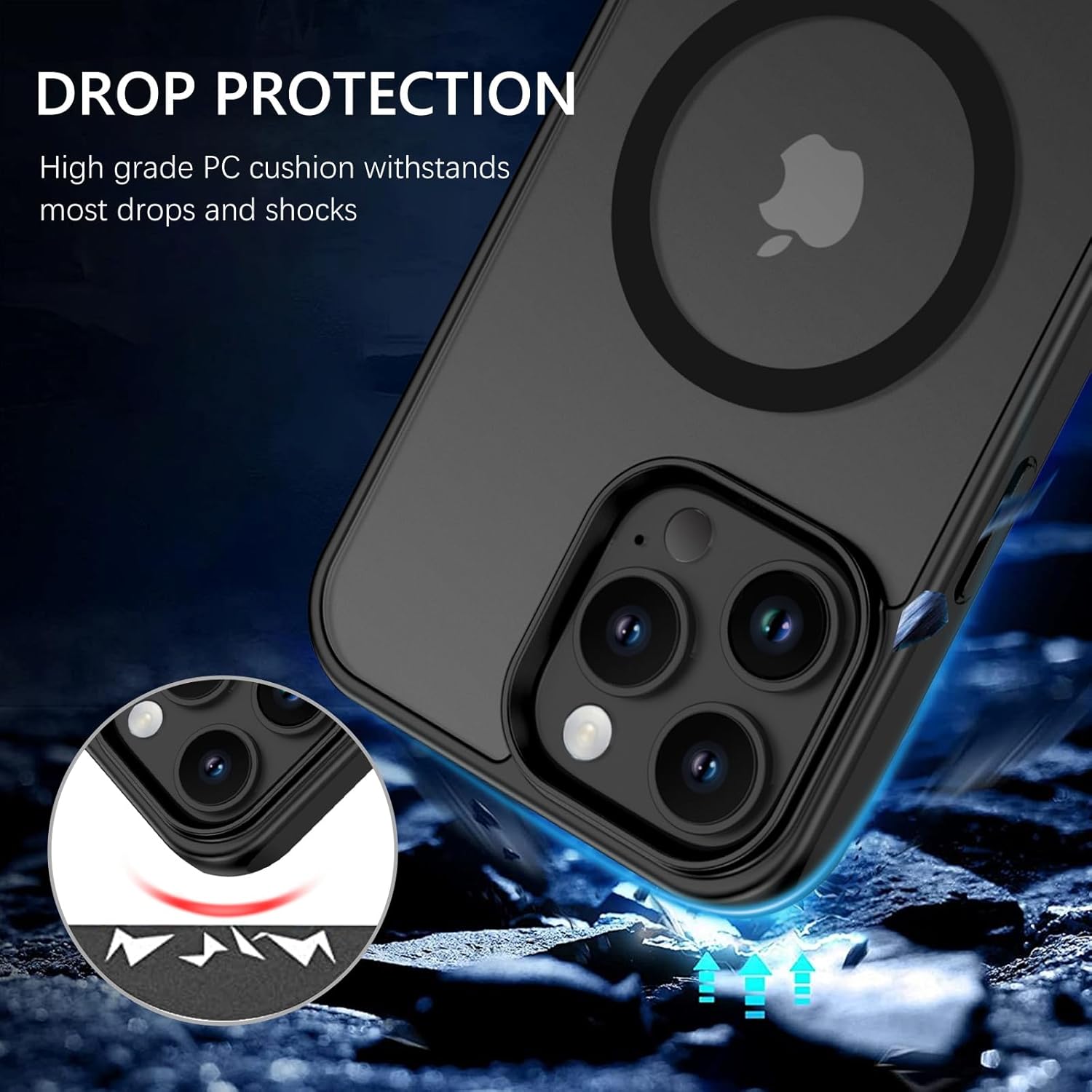 VENINGO for iPhone 16 Pro Case, for iPhone 16 Pro Phone Case Compatible with Mag Safe Invisible Stand Matte Translucent Shockproof 360 Protective Magnetic Slim Case for iPhone 16 Pro, Black 3 71t3l1TC5KL. AC SL1500