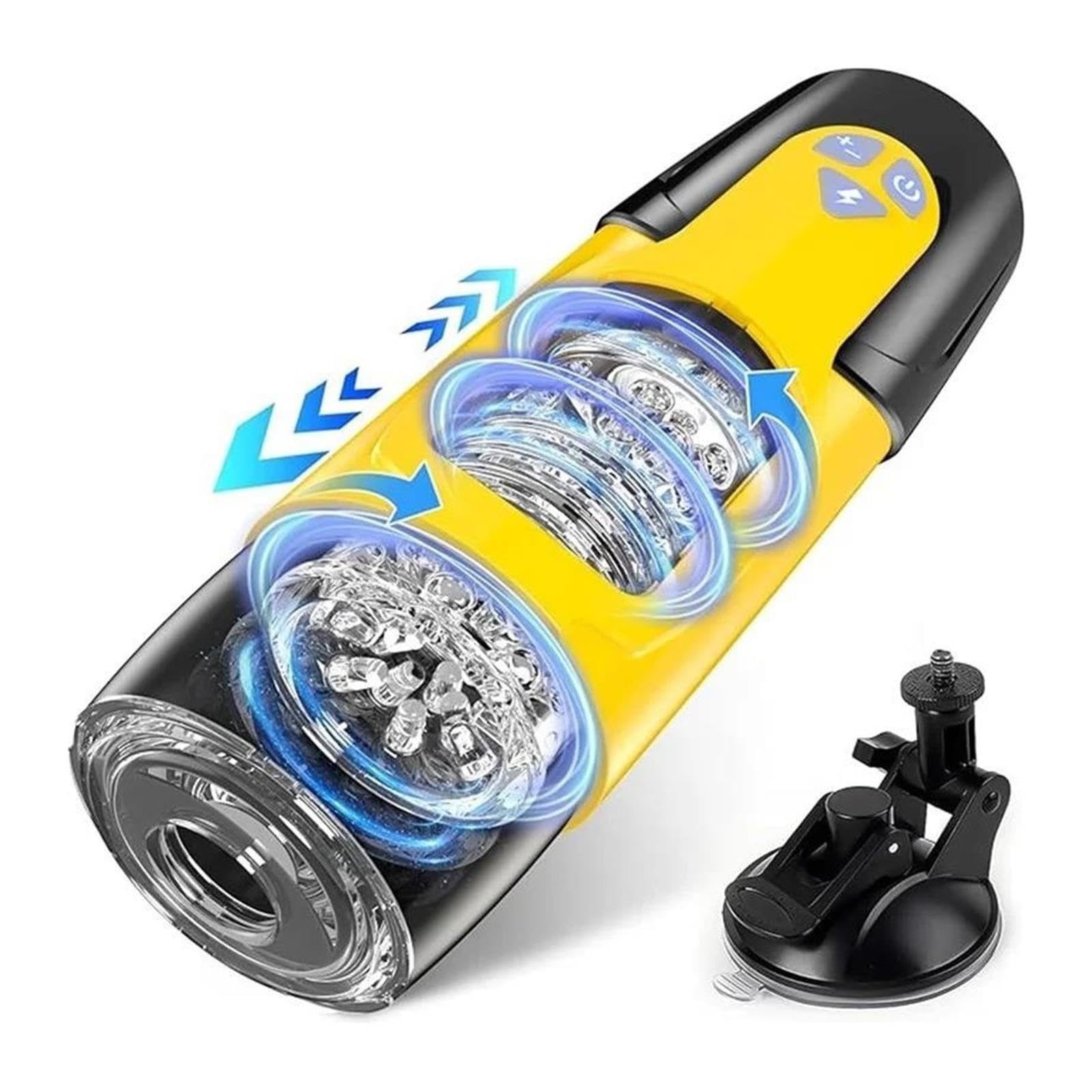 Automatisches Rotations-Massagegerät, 7 Modi, USB aufladbar