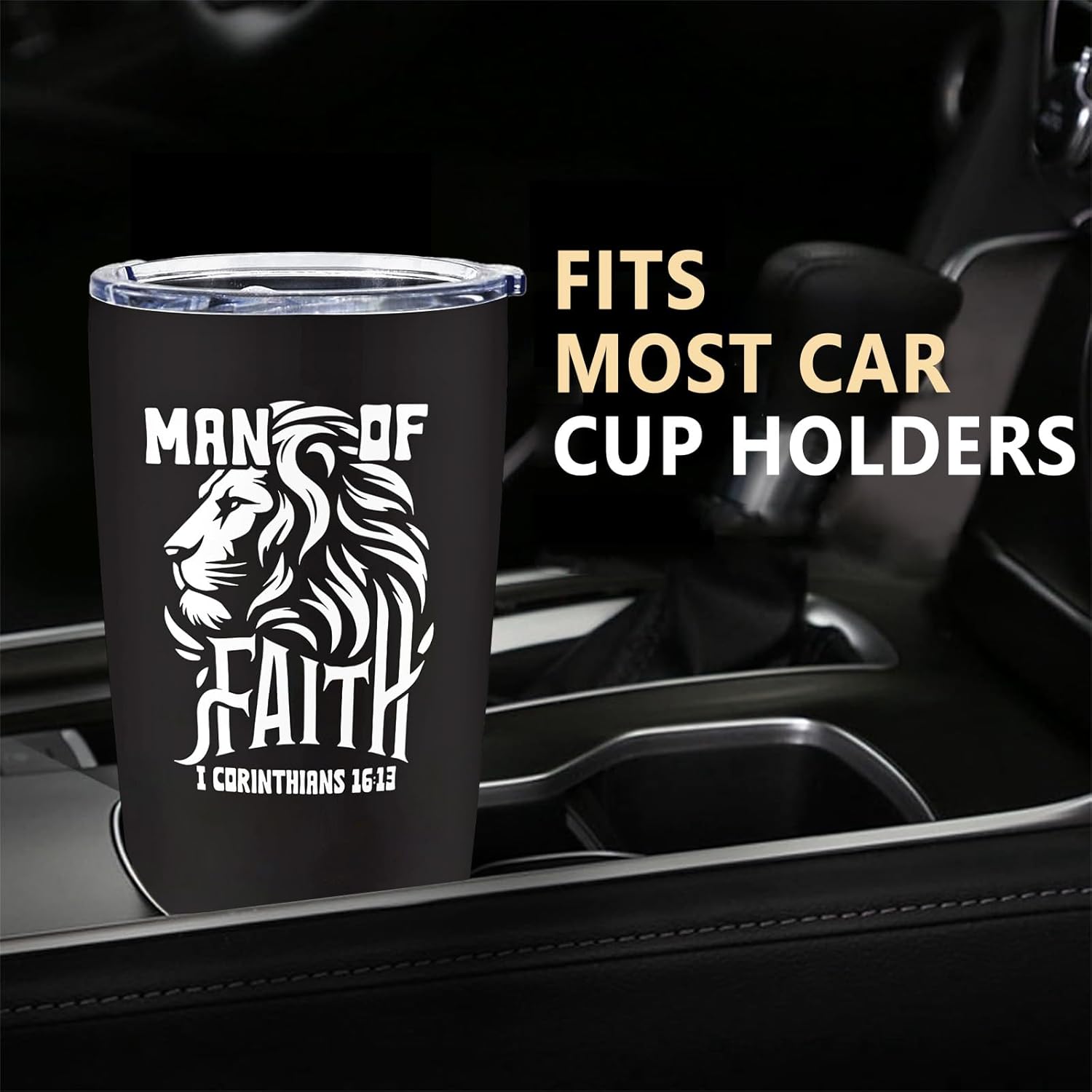 Christian Gifts for Men Tumbler 20oz, Religious Gifts for Men, Baptism Gifts for Man Boys, Birthday Spiritual Gift, Catholic Gift, Bible Verse Present - Image 7