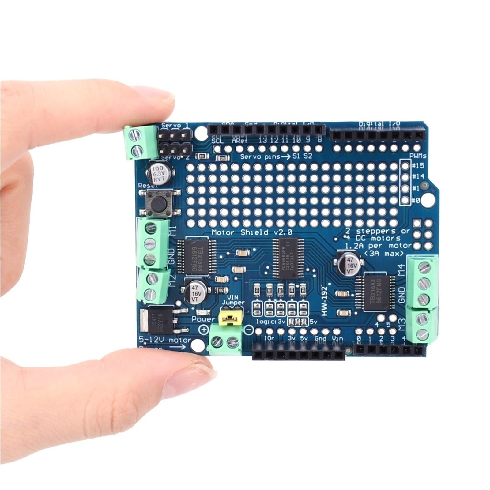 Módulo controlador de motor, Placa De Expansión Servocontrolador PWM, Módulo Motor Paso A CC V2,para impresoras 3D y más