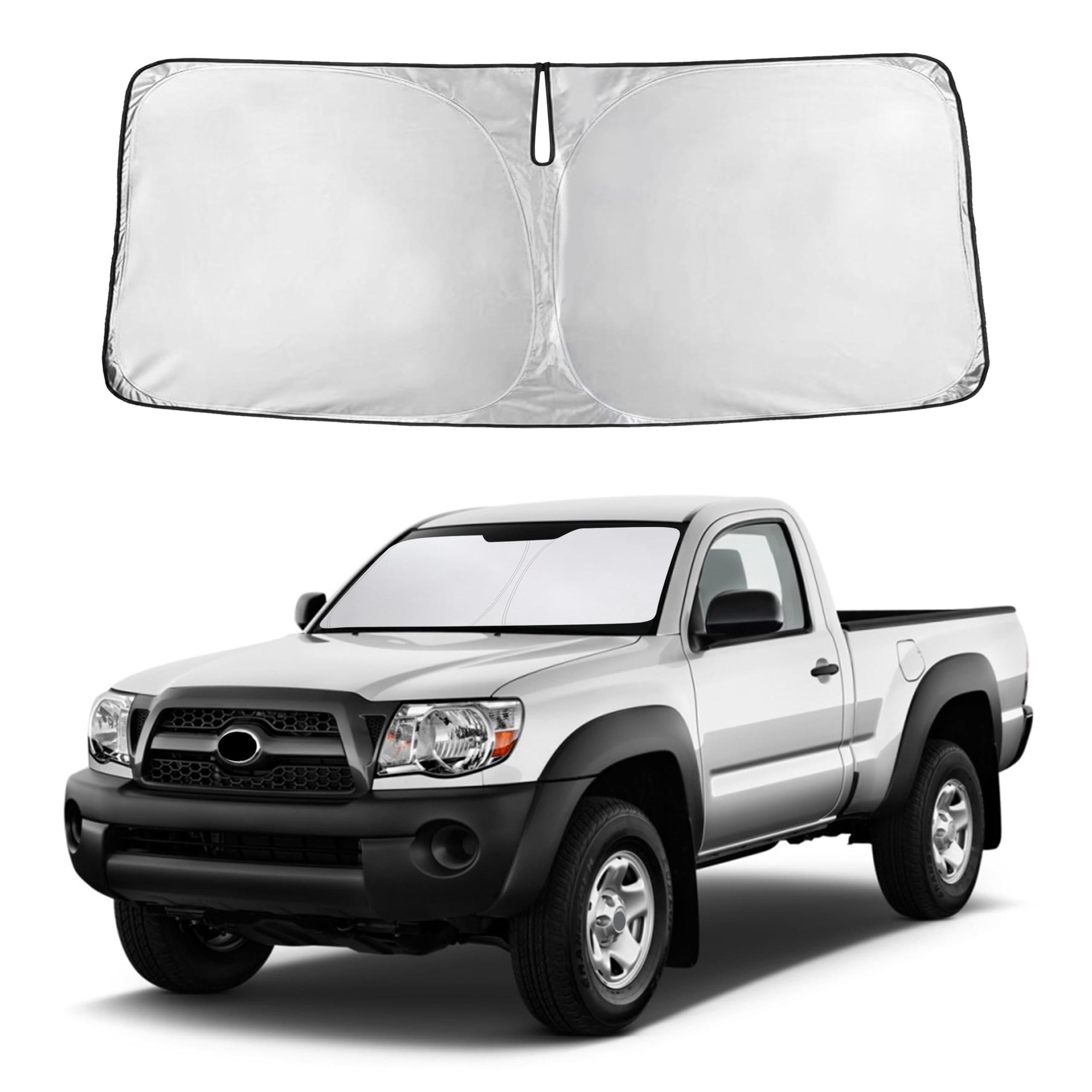 Autovir Windshields Sun Shade Fit for 2005-2013 2014 2015 Toyota Tacoma