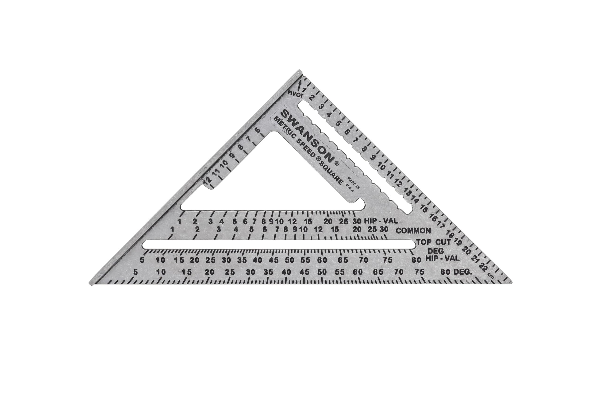 Swanson EU202 METRIC SPEED SQUARE, Grau, 25 cm