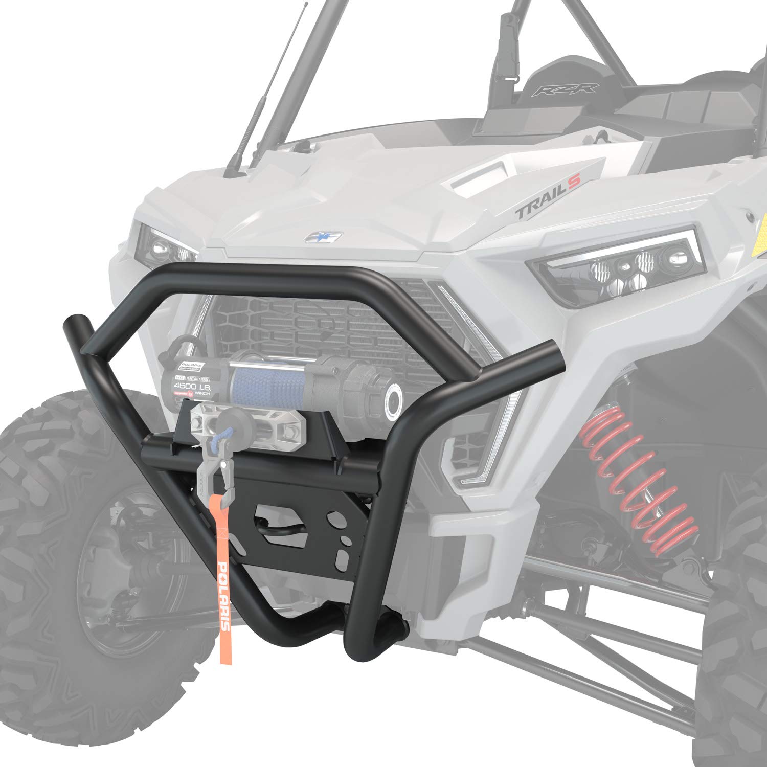 Amazon.com: Polaris 2884868-458 Matte Black Front Winch Bumper