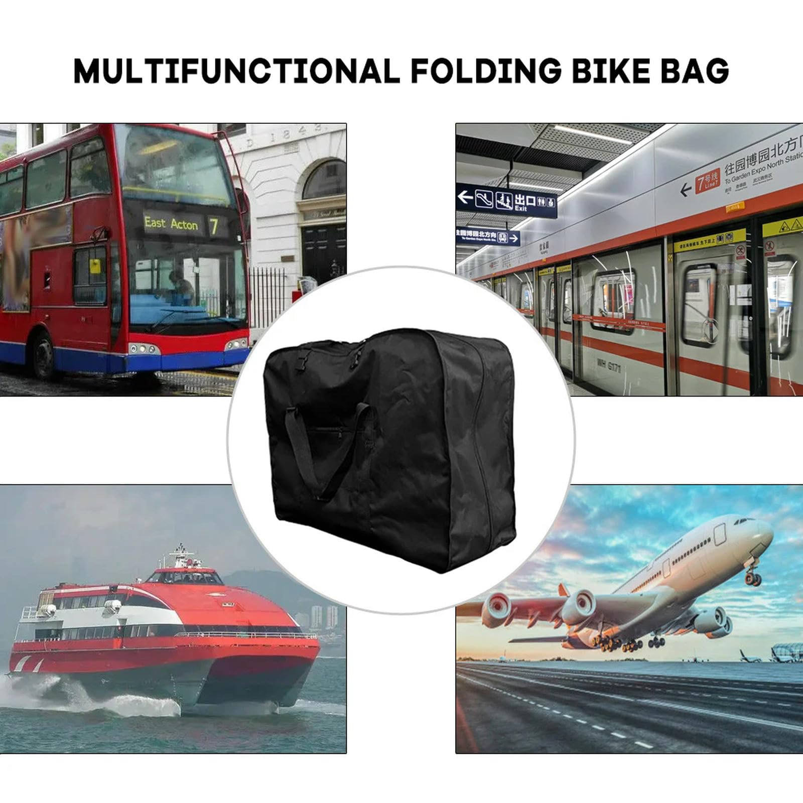 Borsa Di Viaggio Per Bicicletta Pieghevole Borsa Di Trasporto Portatile Per Biciclette Da 20 Pollici Accessori Per Biciclette