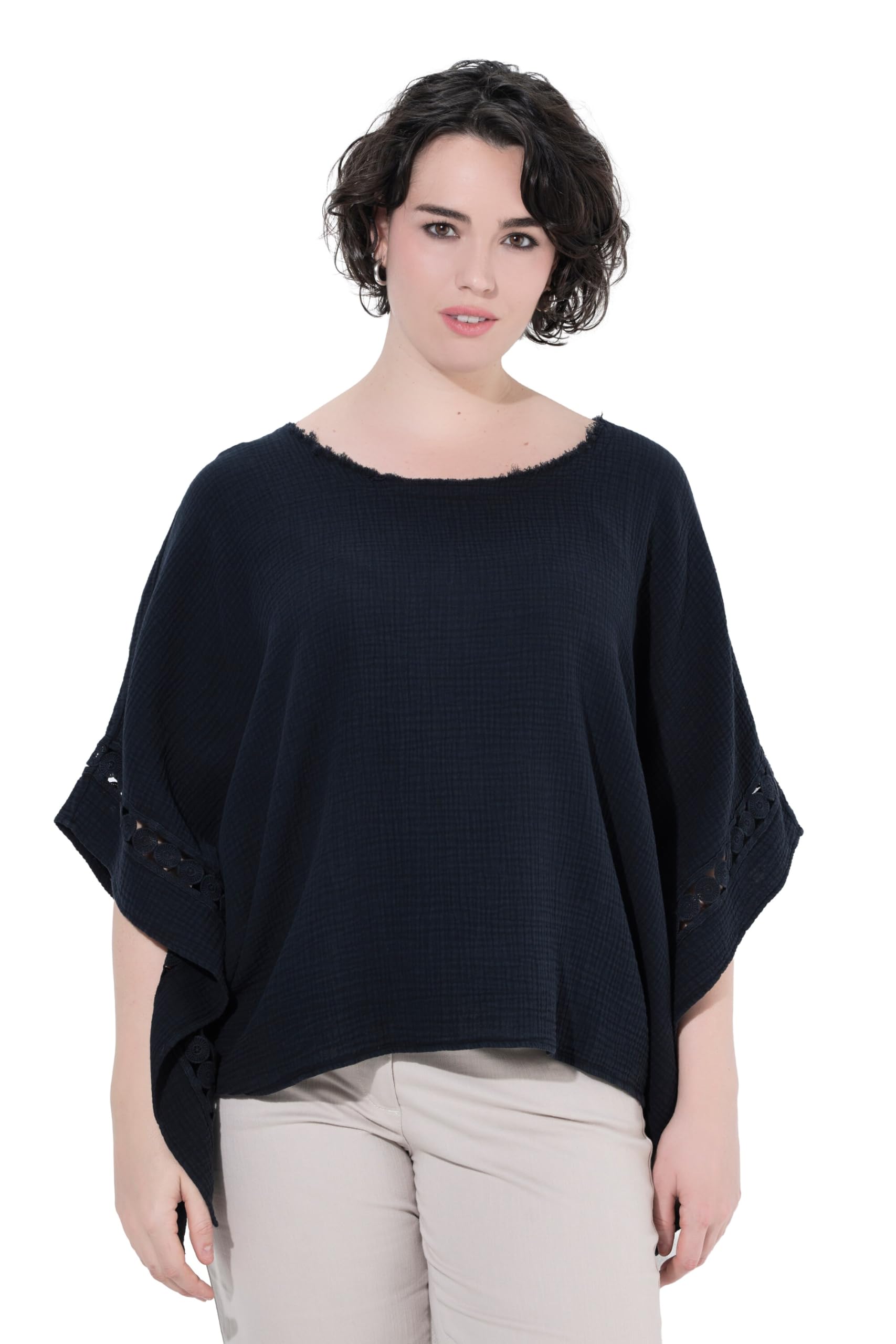 Blouse en mousseline oversize pour masquer les bras amples - 4