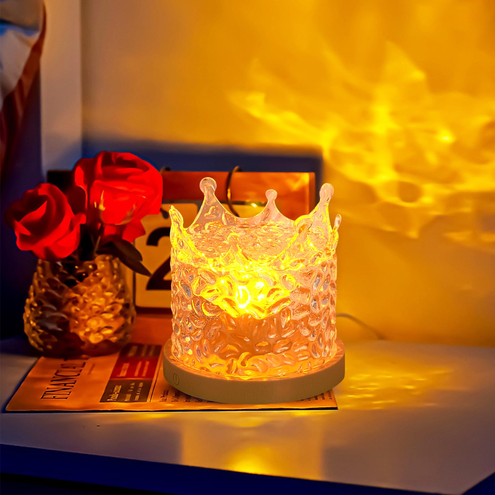 Wave Lamp 16 Farben LED Wasserwellen Lampe - 3D Aurora Würfel Mit  Fernbedienung Aurora Lampe, image size:1600x1600