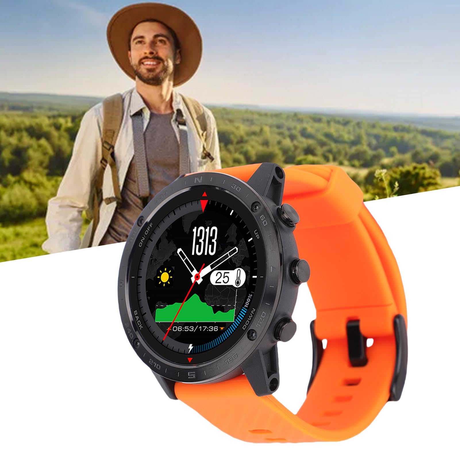 Kadimendium Smart Watch da Uomo Smartwatch Sportivo Avanzato Impermeabile