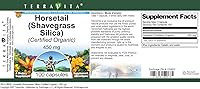 Vista 3 de Cola de caballo (sílice Shavegrass) (Certificado Orgánico) - 450 mg (100 Cápsulas, ZIN: 518602)