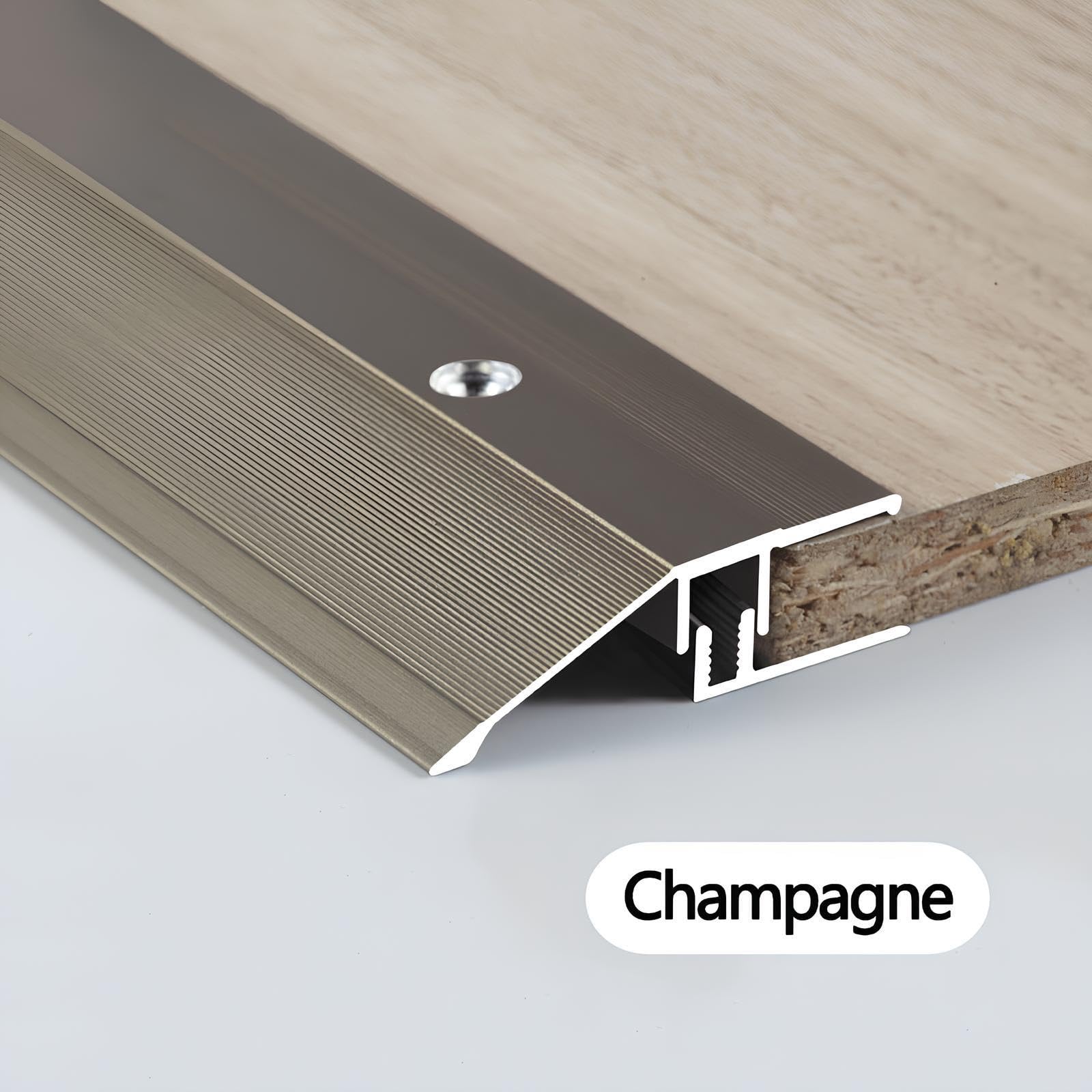 Tira De Umbral Antideslizante Perfil De Transición De Aluminio Para Suelos