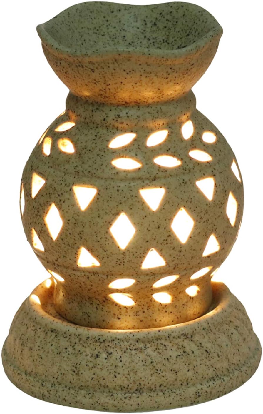 NIMMO Regular Ceramic Aroma Burner (Light Brown)