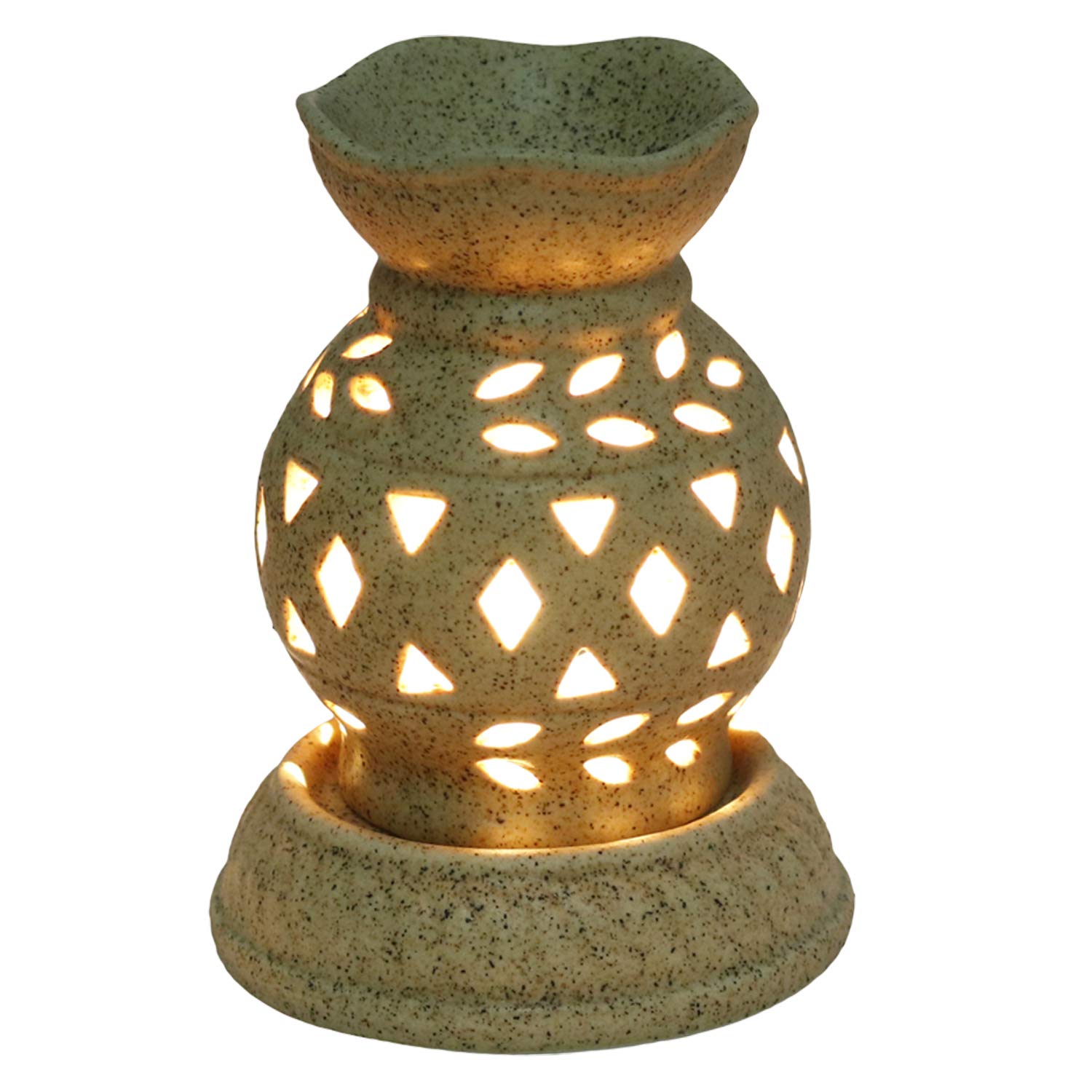 NIMMO Regular Ceramic Aroma Burner (Light Brown)