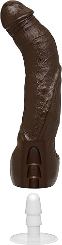 Miniatura 4 de Doc Johnson Signature Series Black Thunder - Consolador realista FIRMSKYN de 11.5 pulgadas con ventosa extraíble Vac-U-Lock, compatible con máquina