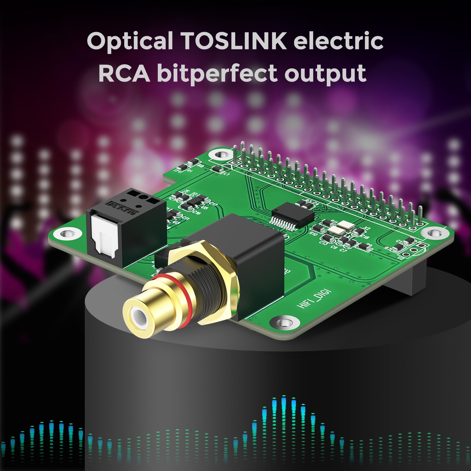 InnoMaker Digi One Hat per l'intera serie Raspberry Pi, Scheda Audio Digitale S/PDIF(IEC60958-3) HiFi