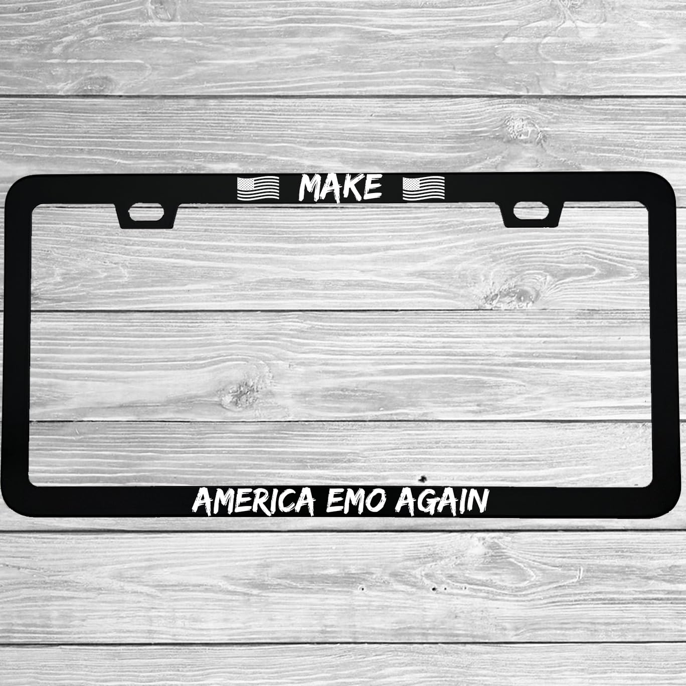 Amazon.com: MCMP Make America Emo Again Aluminum License Plate
