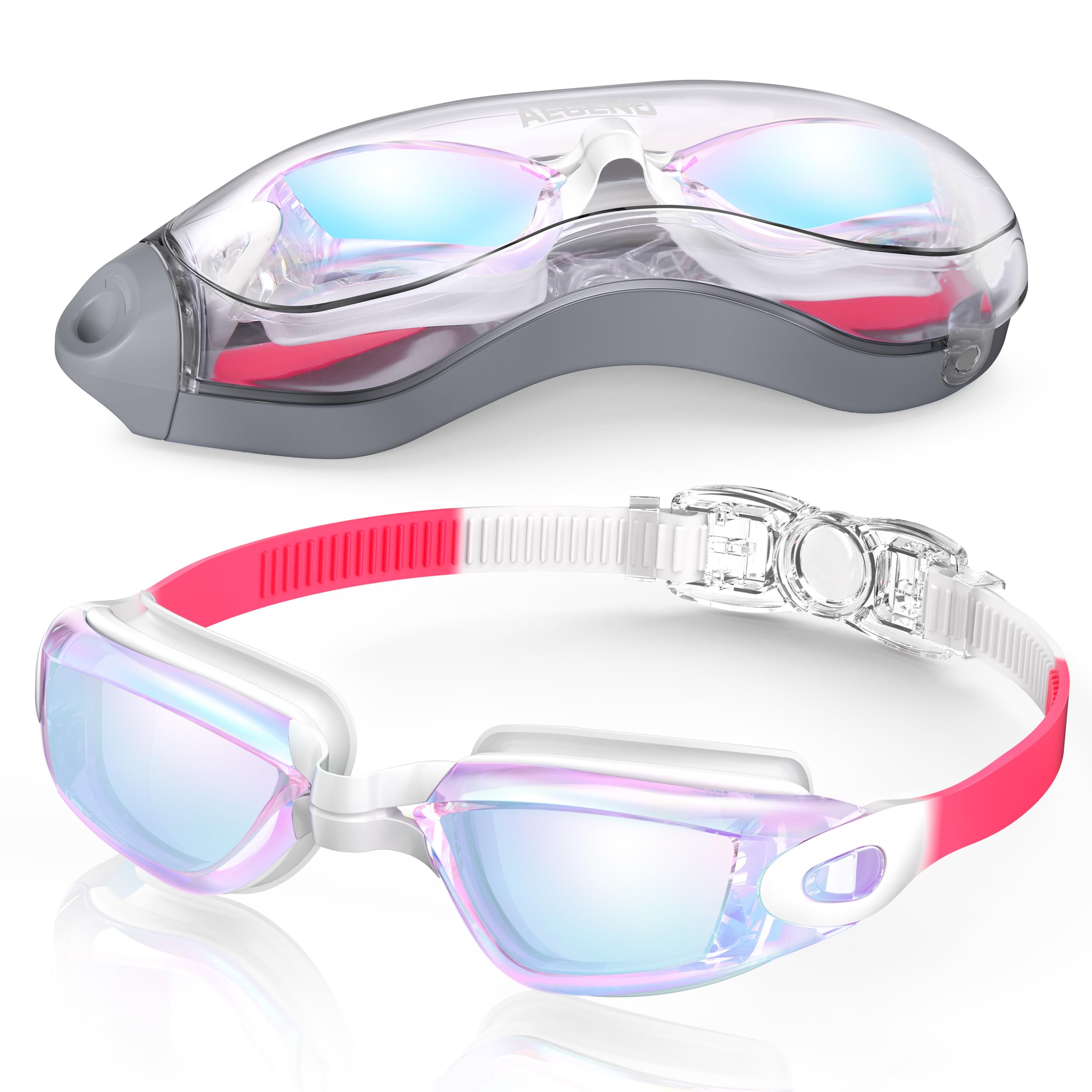 Aegend Swim Goggles, Swimming Goggles No Leaking Full Protection Adult Men Women Youth