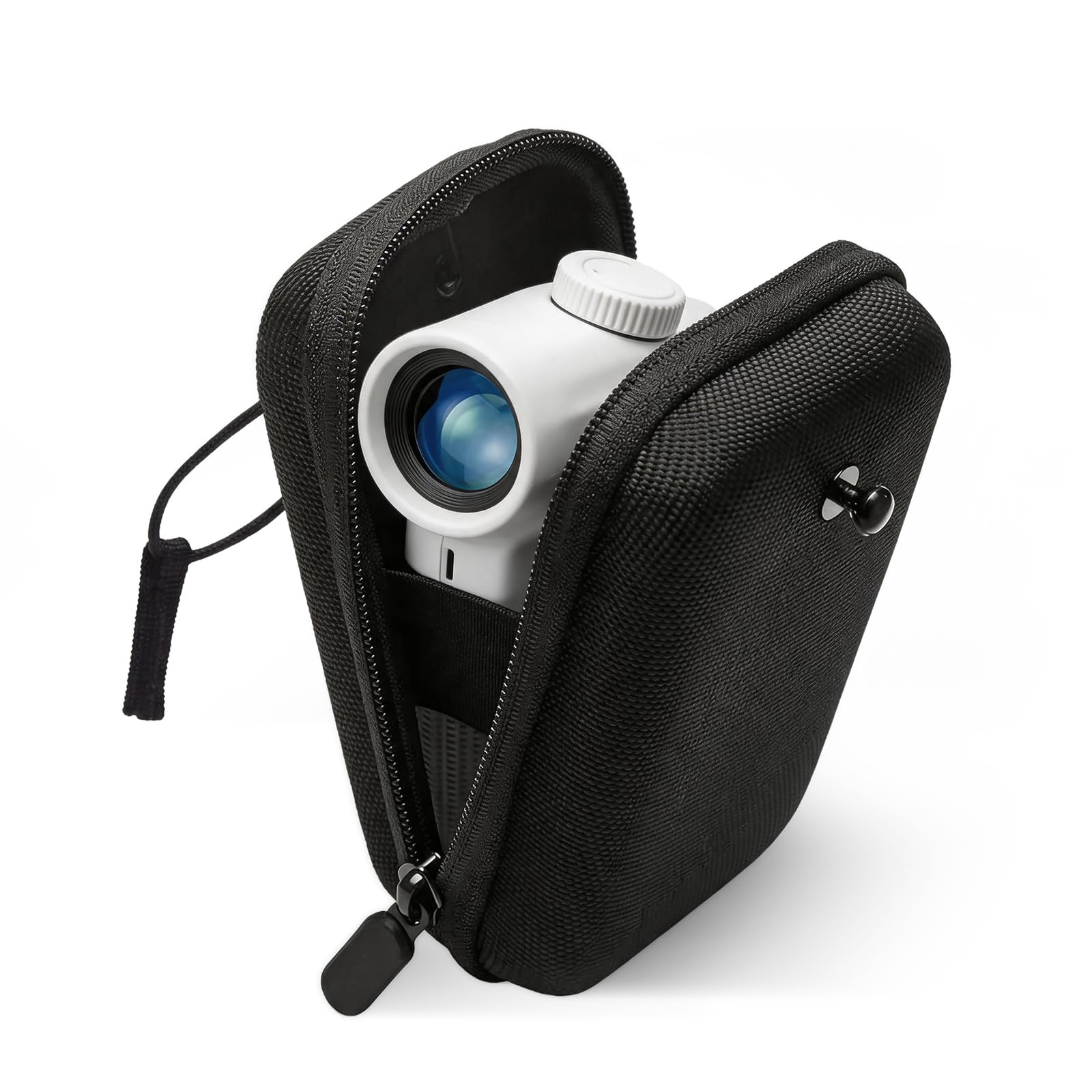 Golf Rangefinder Hard Shell Case, Universal Hard Golf Rangefinder Case with Buckle Protective EVA Range Finder Bag for Most Rangefinders (Black)