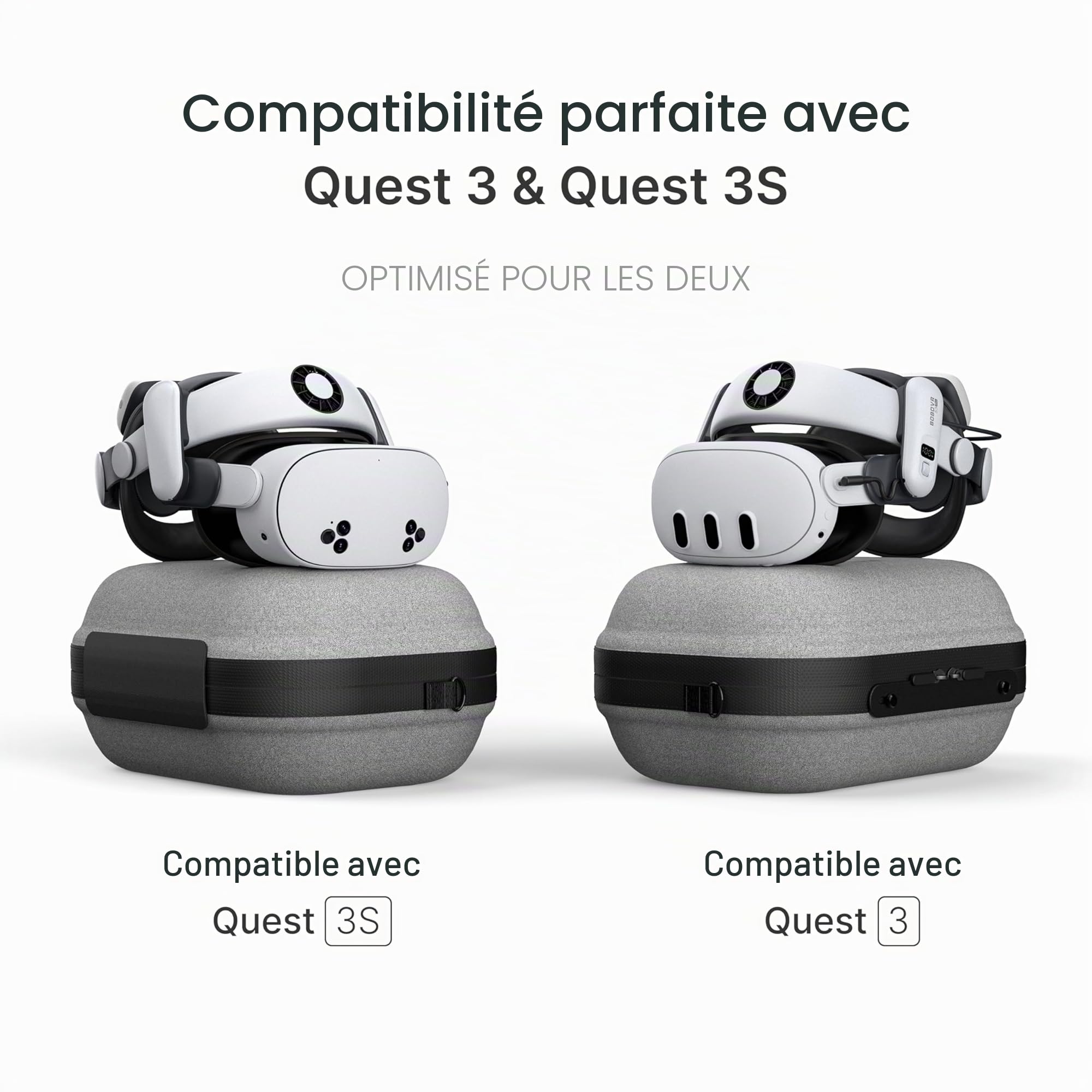 BOBOVR C3 Étui de Transport,Trois Modes Polyvalents, Support de Bureau pour Un Espace de Travail Bien rangé