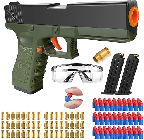 Pistola de juguete de bala suave, juguetes de modelo educativo, juegos de disparos de pistola, juguetes de expulsión de conchas, pistolas de espuma,