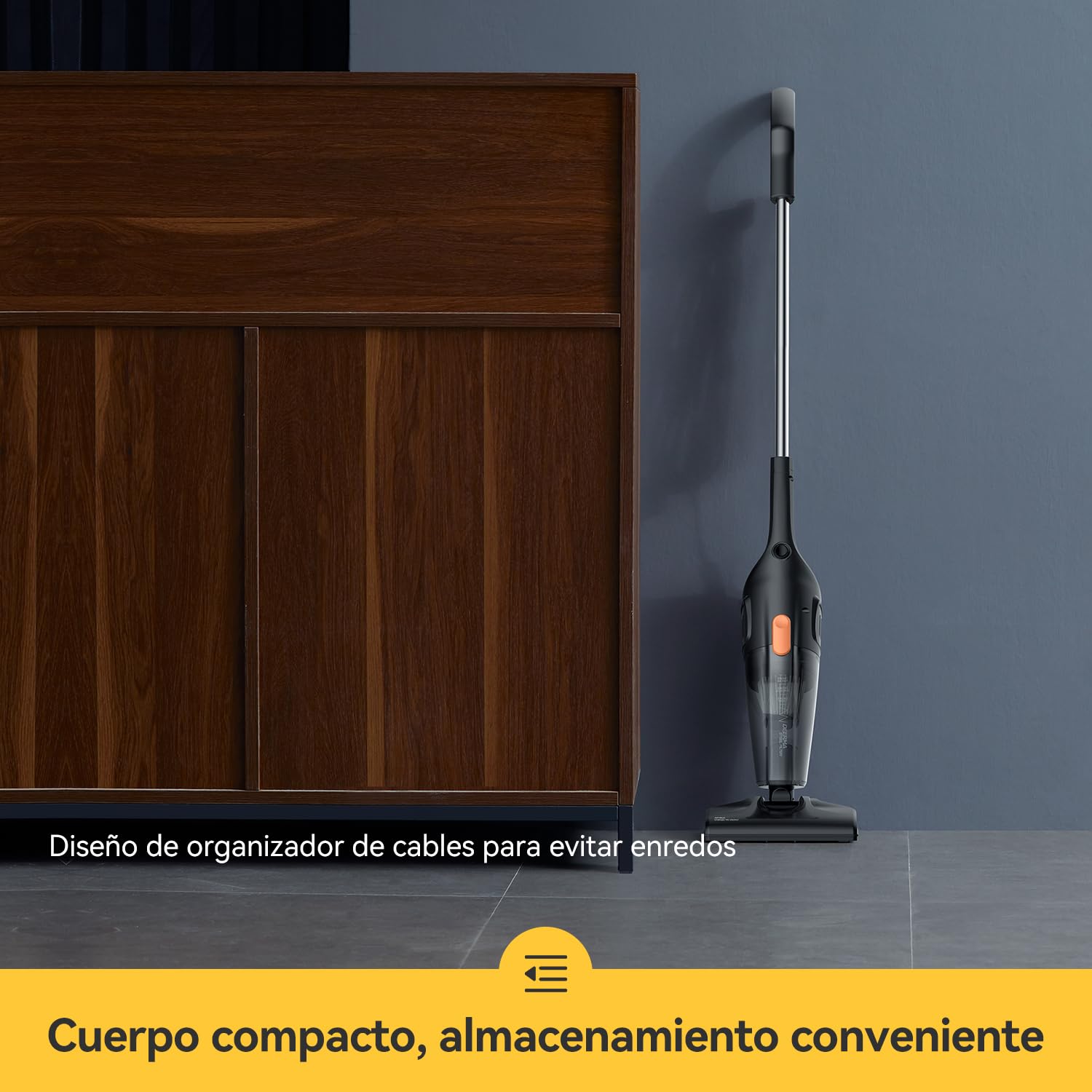 Deerma Aspiradora sin Cable DEM-T50W Station 30kPa, 590W con Estación de Vaciado Automático, Optima para Mascotas y Suelos Duros
