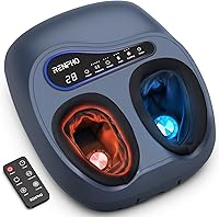 RENPHO Thermacool 2-in-1 Shiatsu Foot Massager with Heat & Cold Therapy for Neuropathy, Plantar Fasciitis Relief, Fits US Size 13, Remote Control