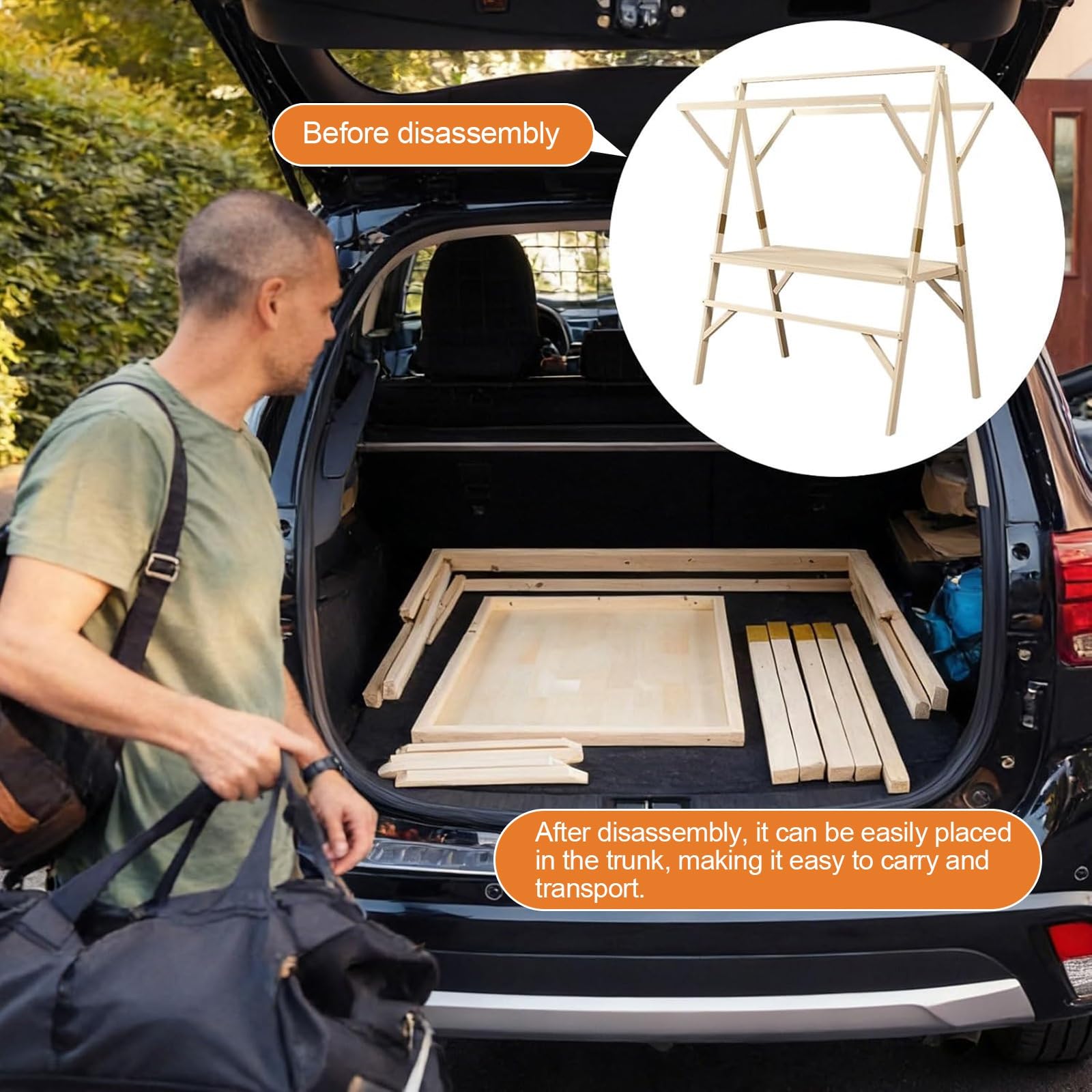 HARELA Imbisswagen Aus Holz, Marktstand Imbisswagen mit Markise Und Feststellrädern, Marktstand-Ausstellungsständer für Outdoor, für Straßen-/Bauernmärkte/Handwerksausstellungen(Pink A,150cm/59in)